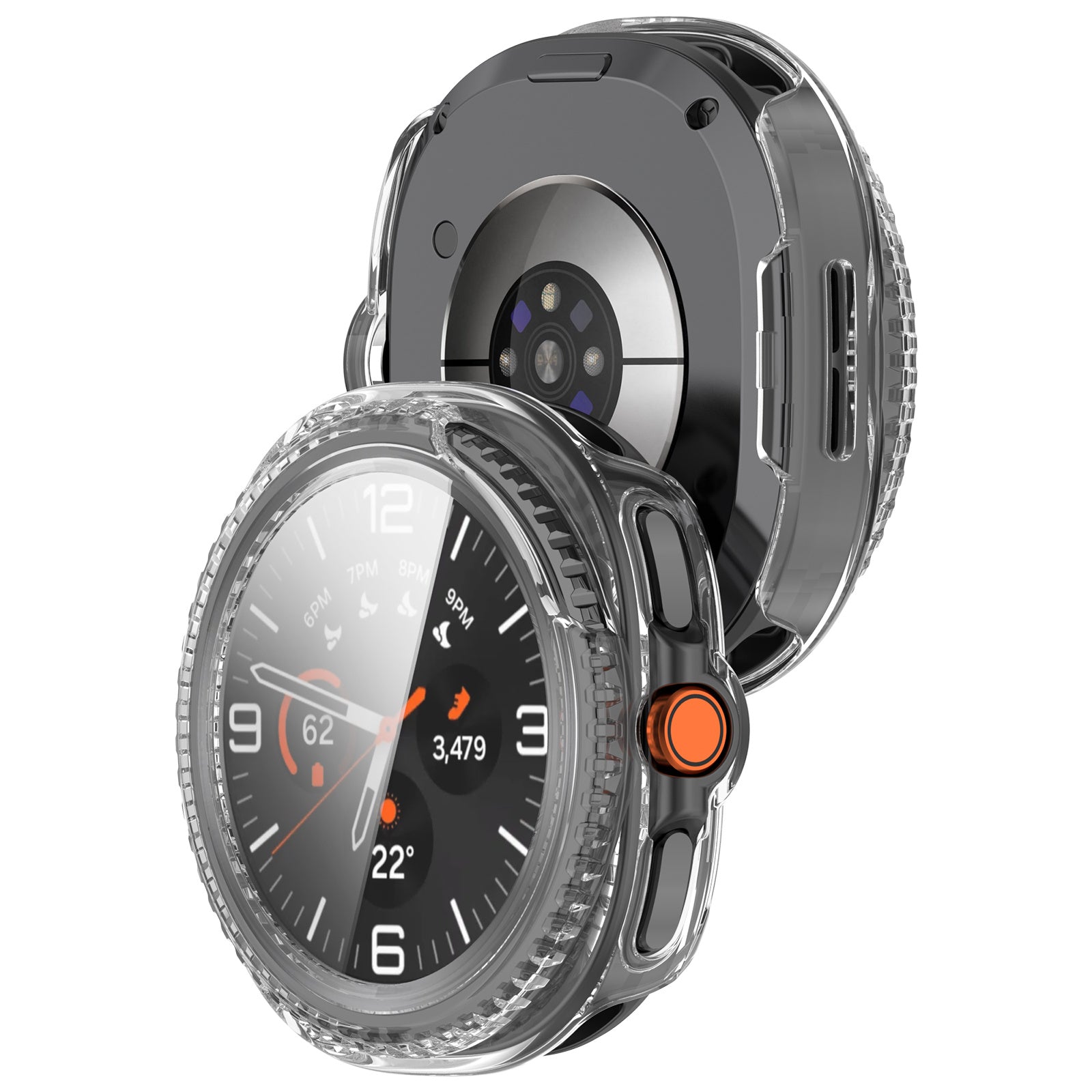 Samsung Galaxy Watch 8 Classic Hardcase mit Glas (Transparent)