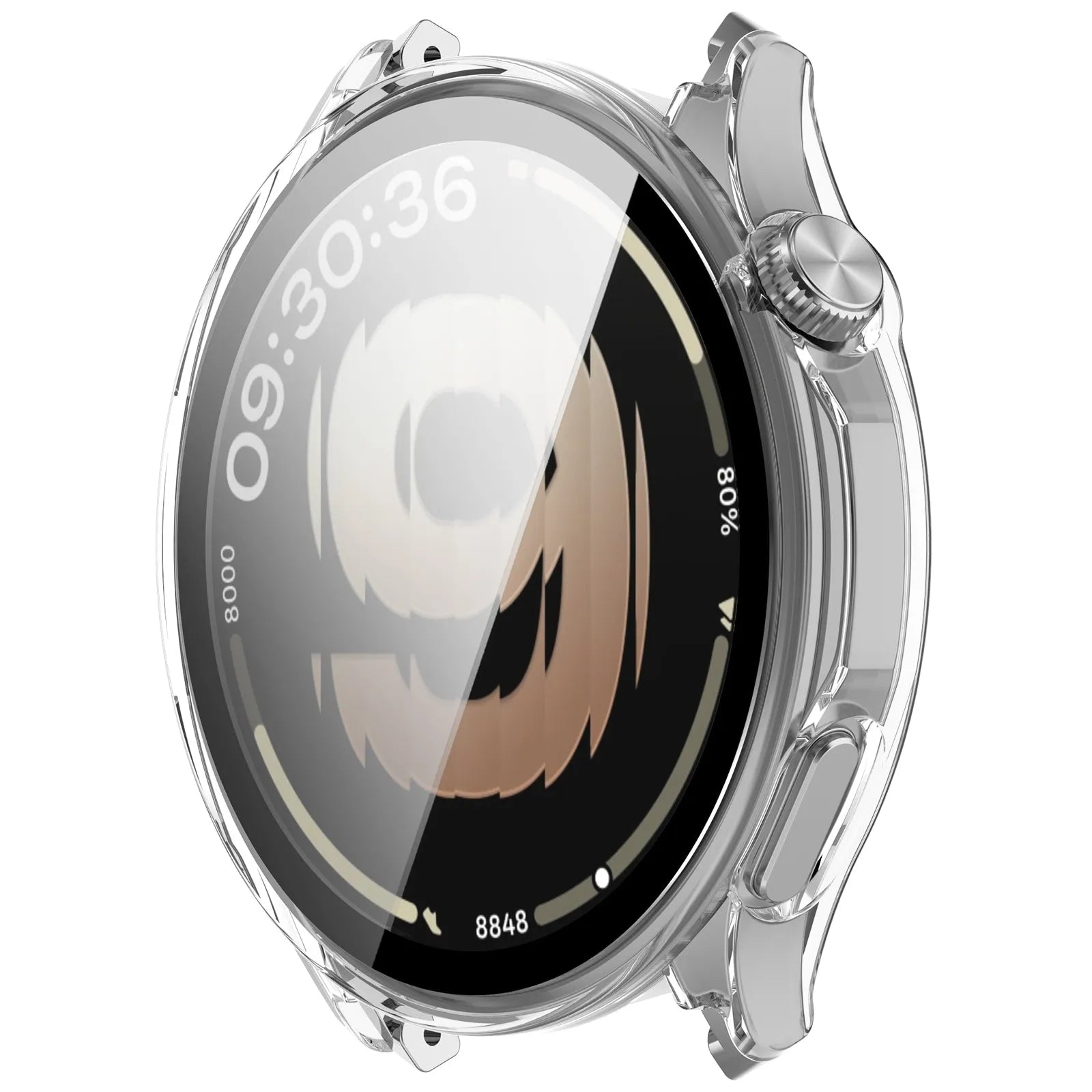 Oppo Watch S Hardcase mit Glas (Transparent)