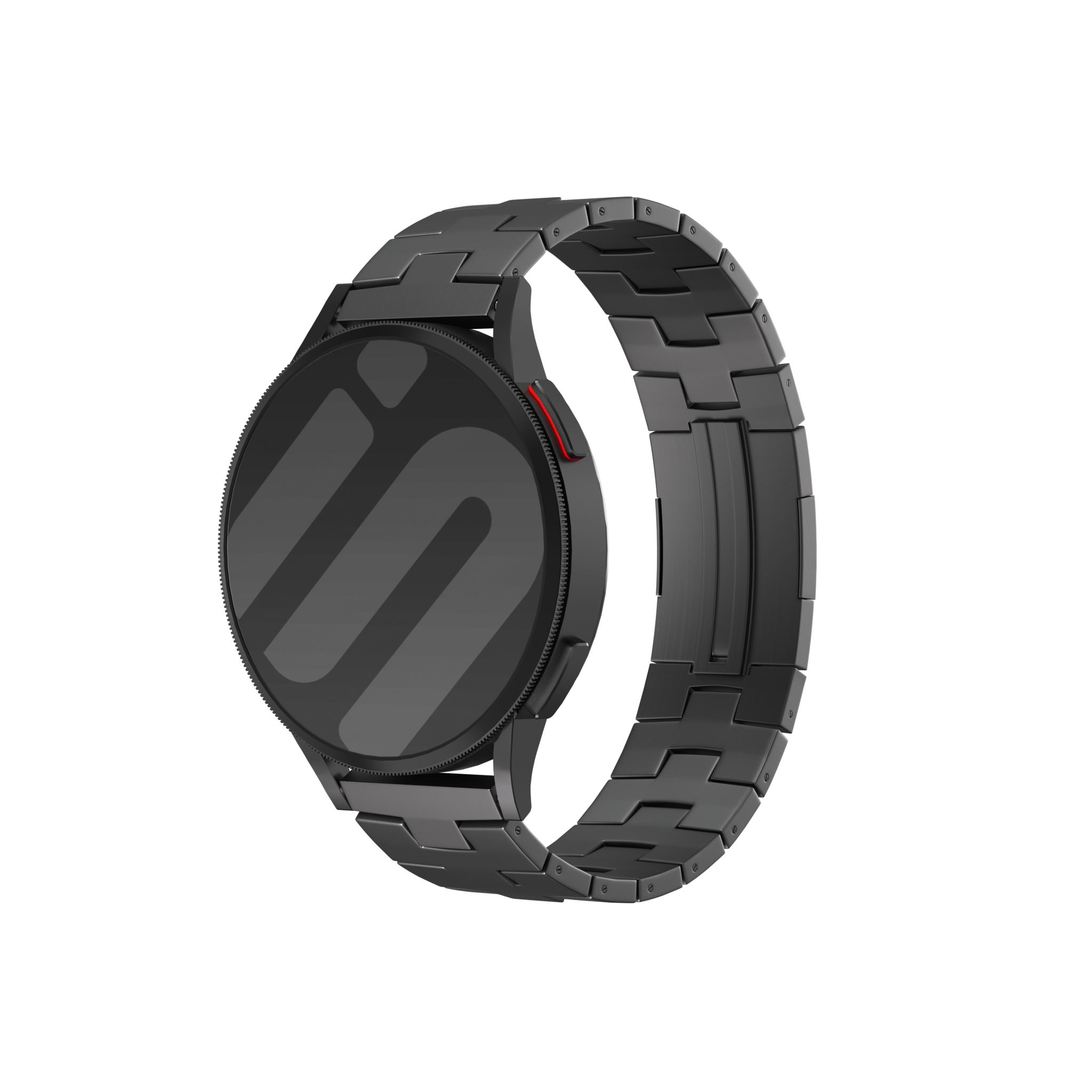 Bracelet titane granulé Coros Apex 2 Pro (boucle plate) (graphite)