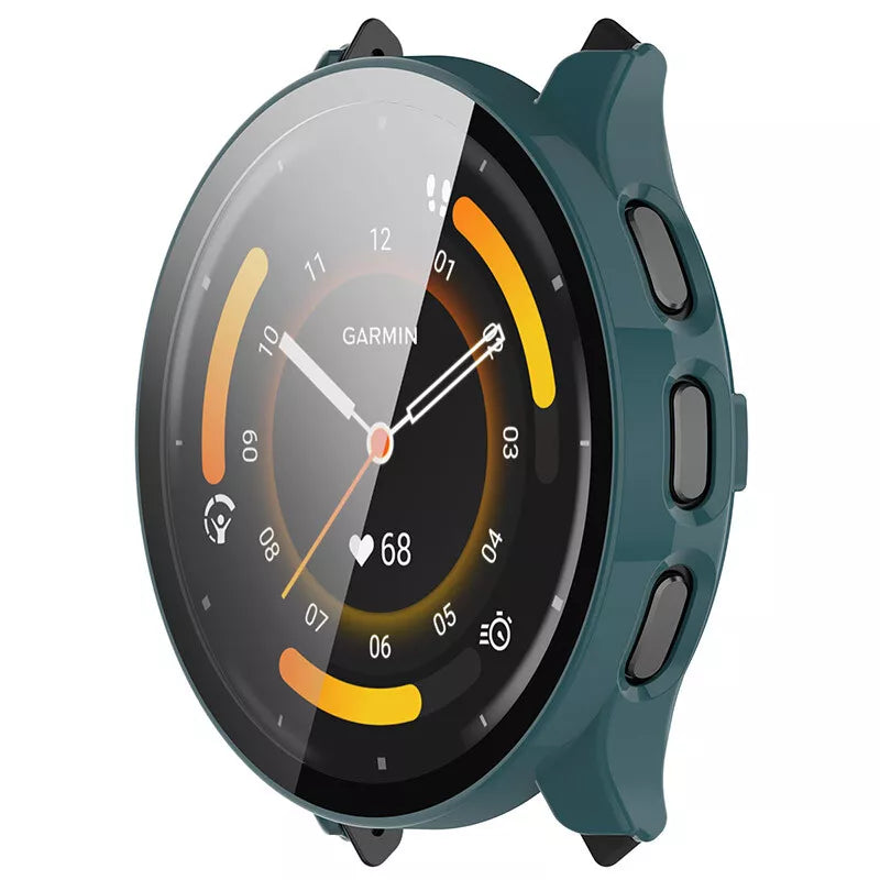 Funda rígida con vidrio Garmin Venu 3 (verde)
