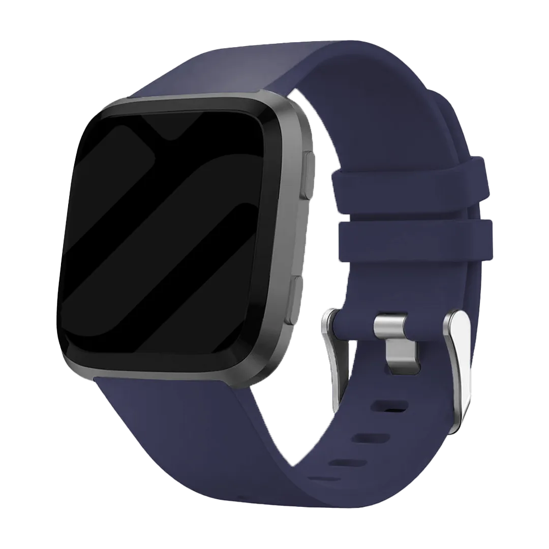 Fitbit Versa/Versa 2 Silicone Strap with Buckle (Dark Blue)