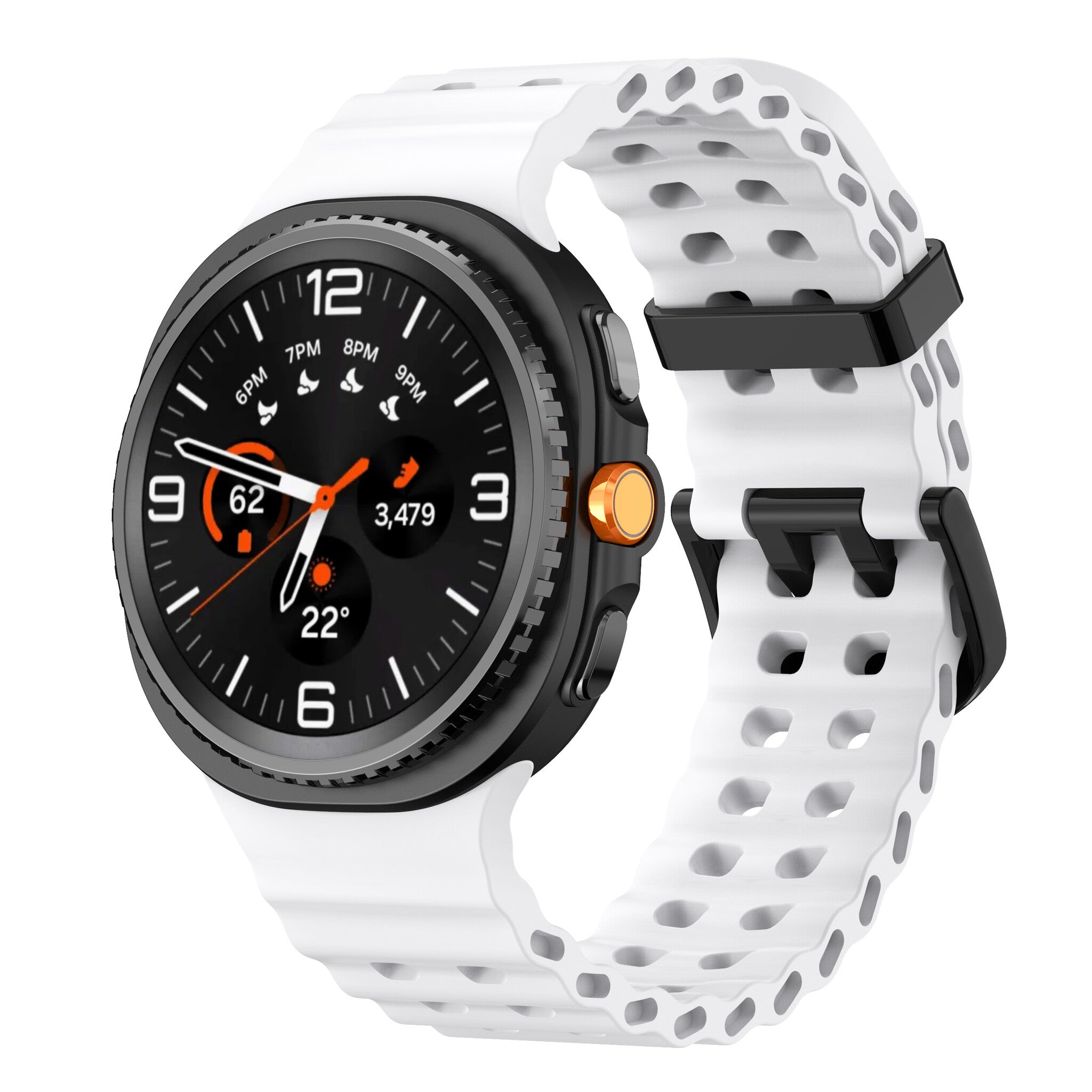 Samsung Galaxy Watch 8 - 44mm Ocean Strap (White)
