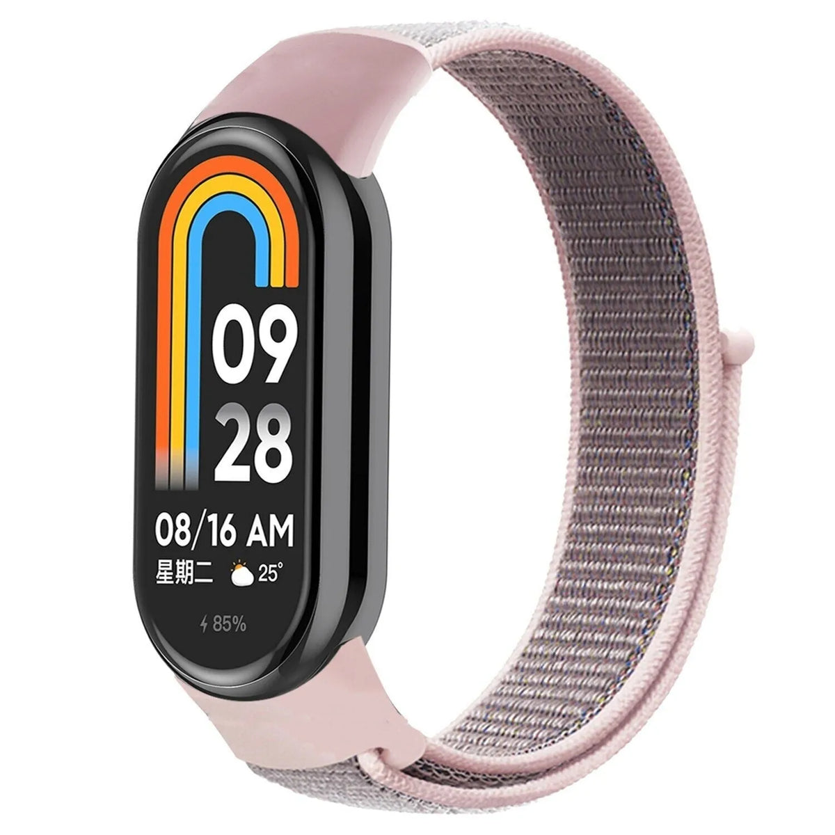 Nylon Strap, on a watch, 3/4 front view