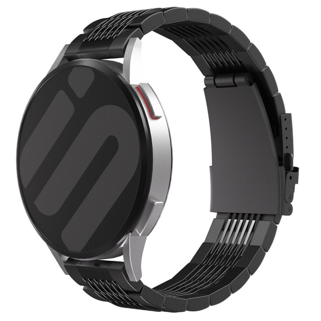 Bracelet luxe à maillons acier Huawei Watch GT 5 Pro 46mm (noir)