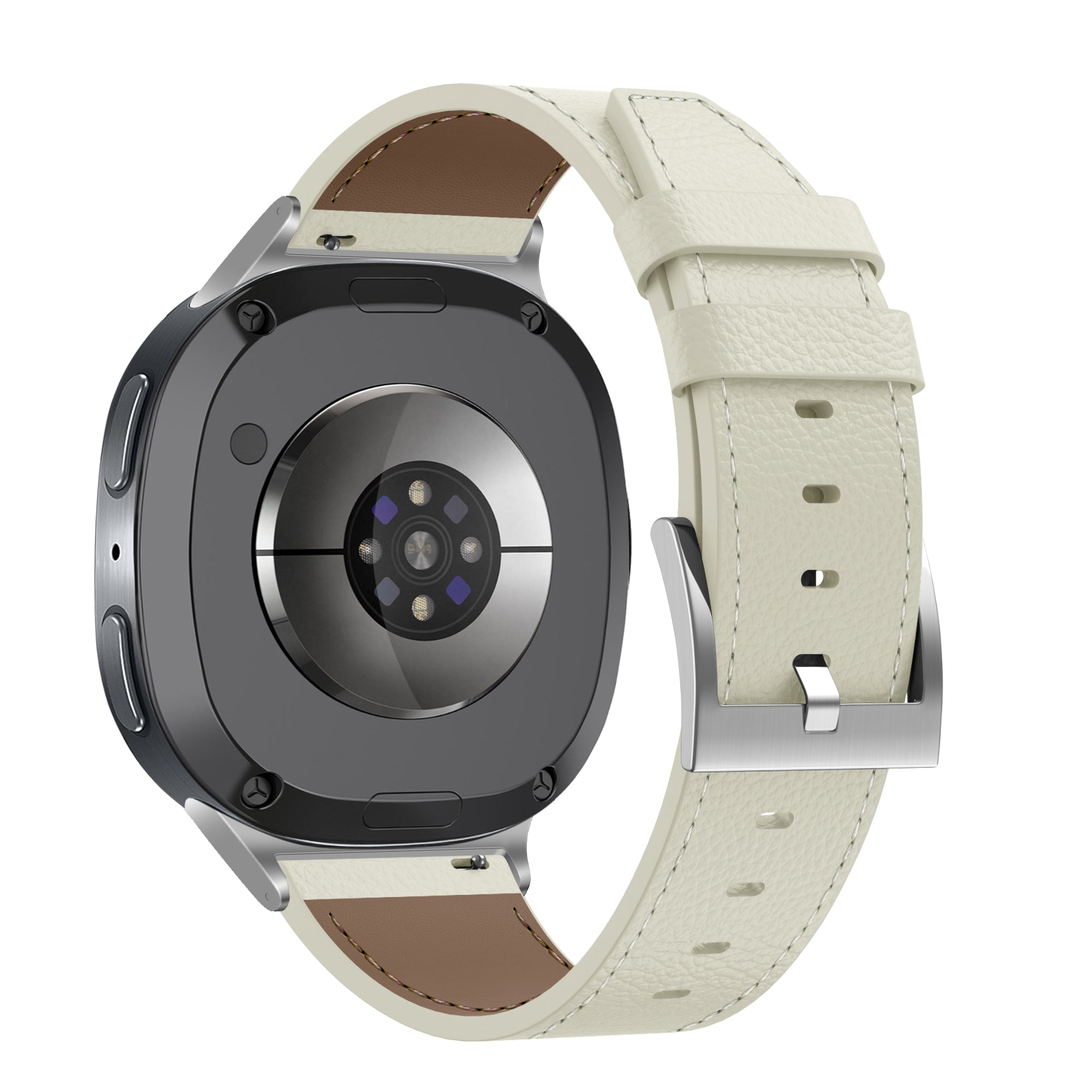 Bandz Samsung Galaxy Watch 8 Classic Lederarmband 'Deluxe' (Hell Beige)