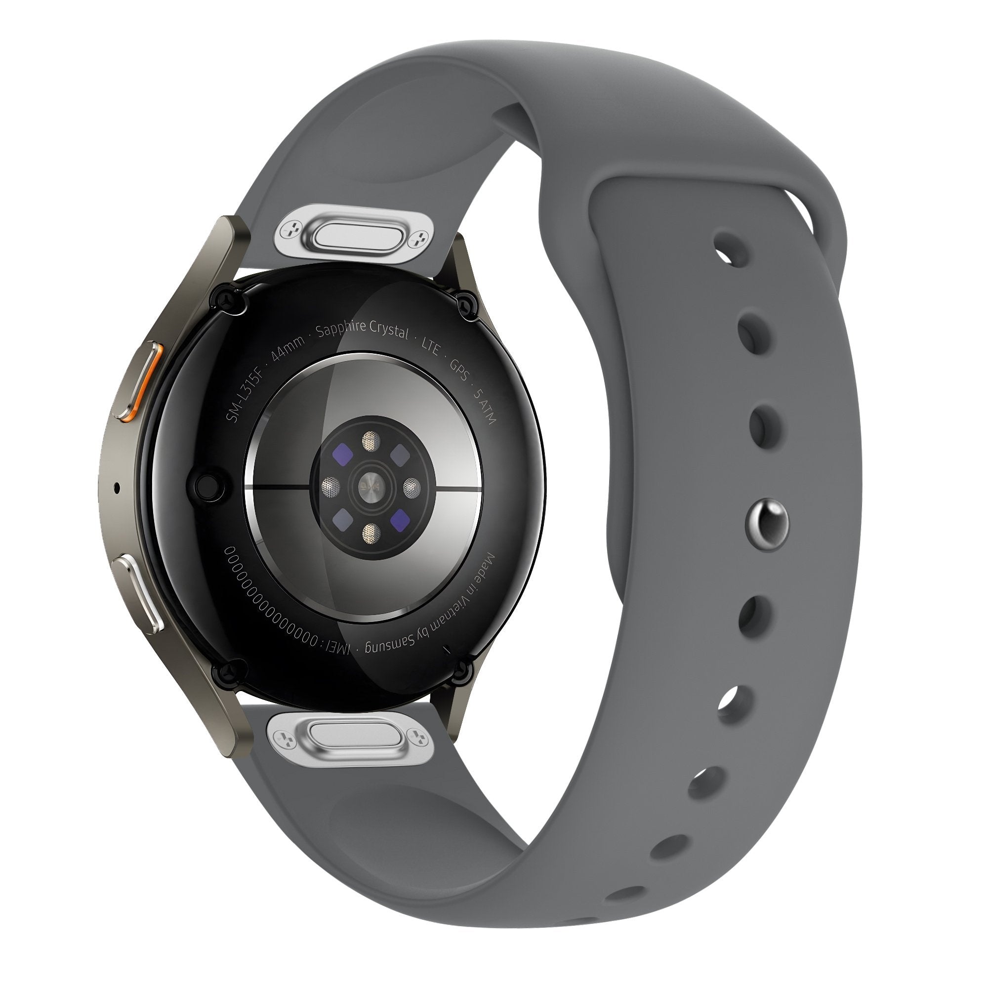 Bandz Samsung Galaxy Watch 5 - 44mm Sport Strap 'Easy Fit' (Grey)