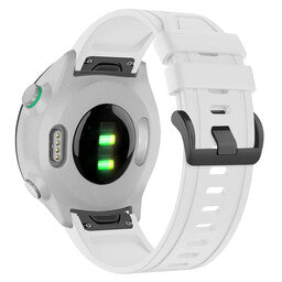 Bandz Garmin Instinct E - 40mm siliconen band met gesp (wit)