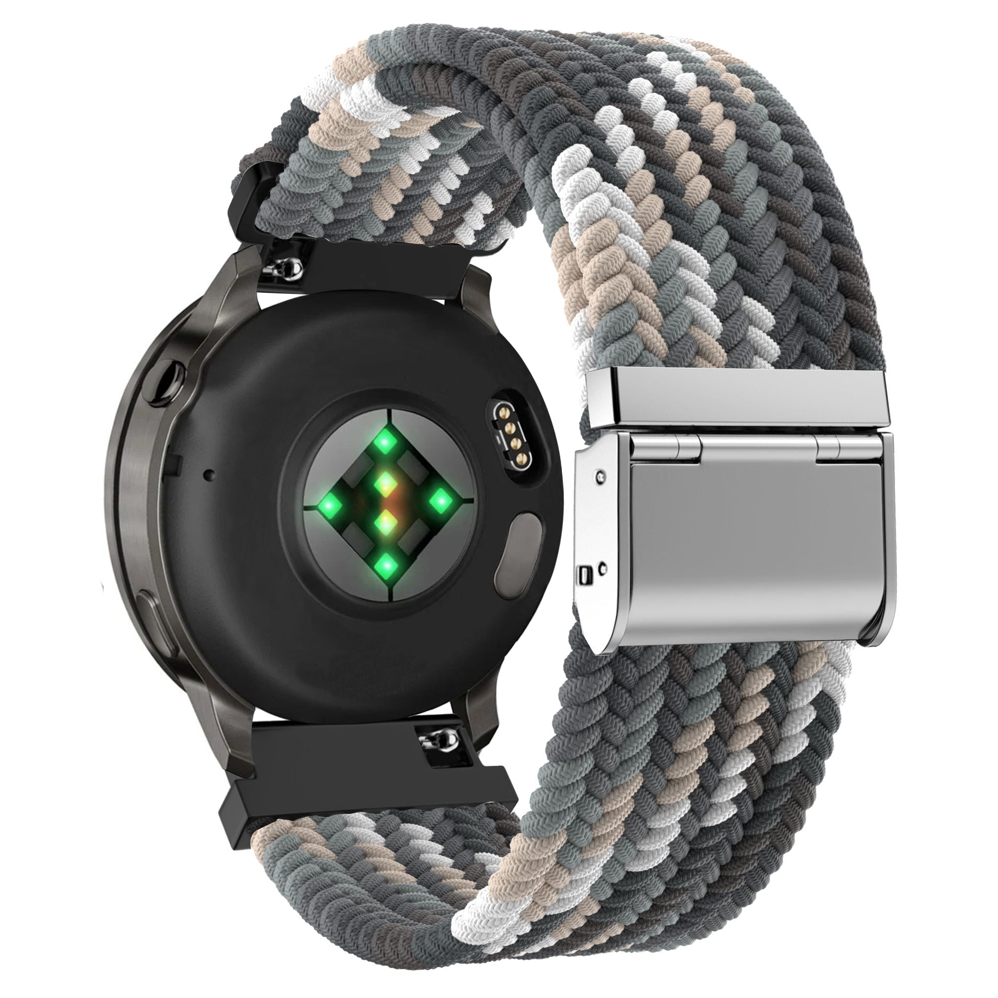 Bandz Correa nylon tejida Garmin Forerunner 70 (negro mandala)
