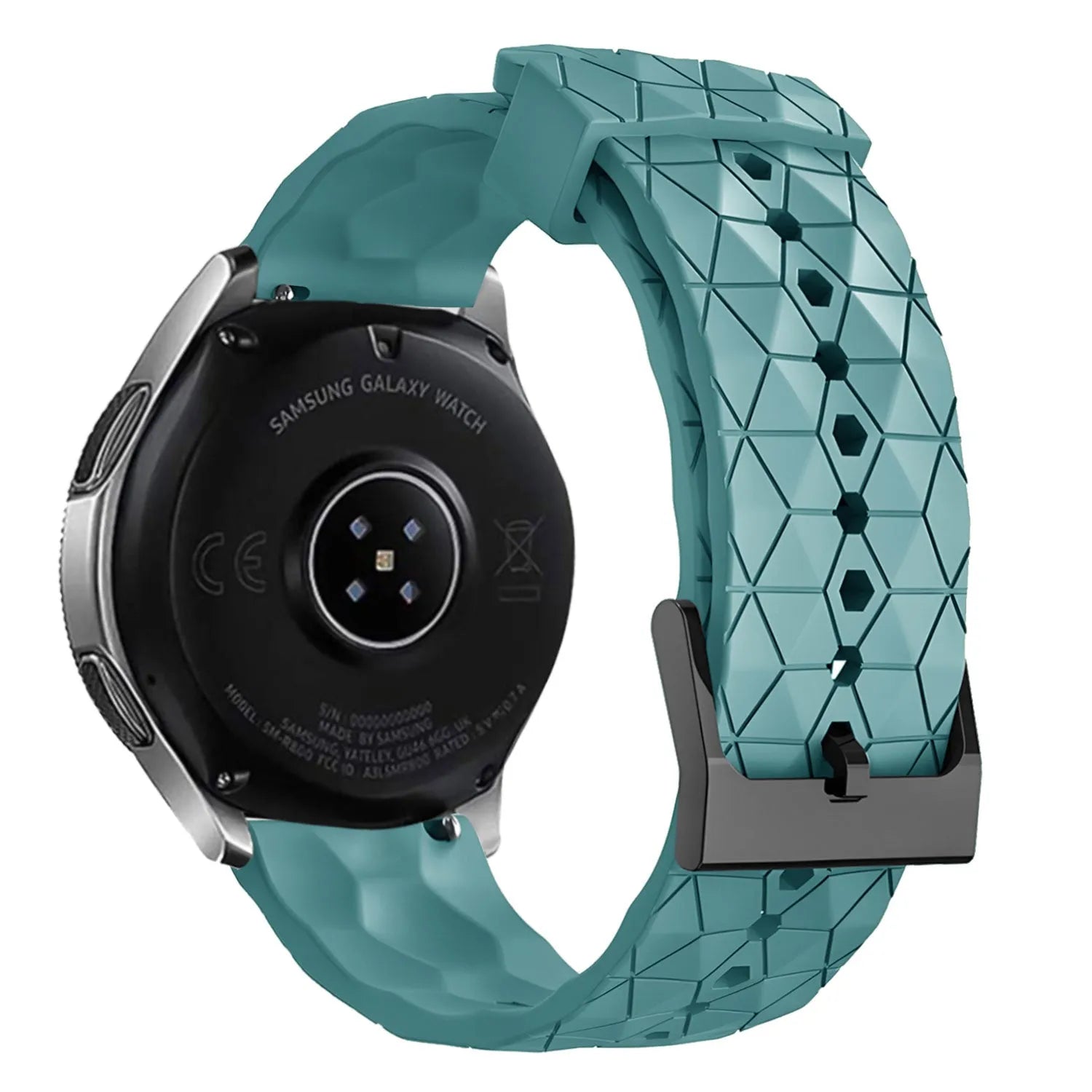 Bracelet silicone 'Hexagone' Oppo Watch X3 (grisbleu)