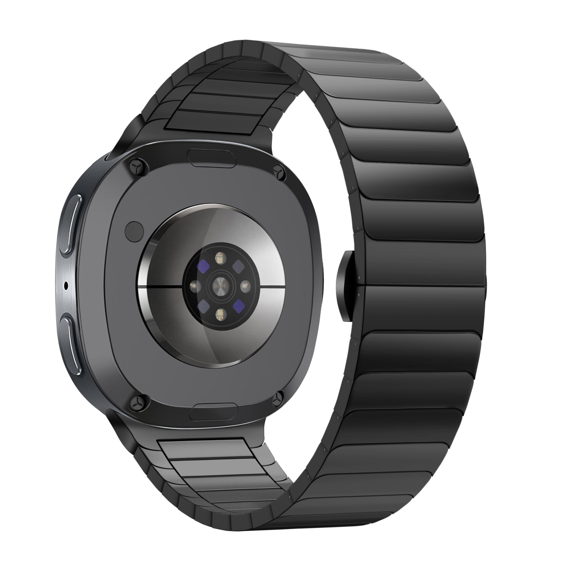 Bandz Samsung Galaxy Watch 8 - 40mm stalen band 'One Bead' (zwart)