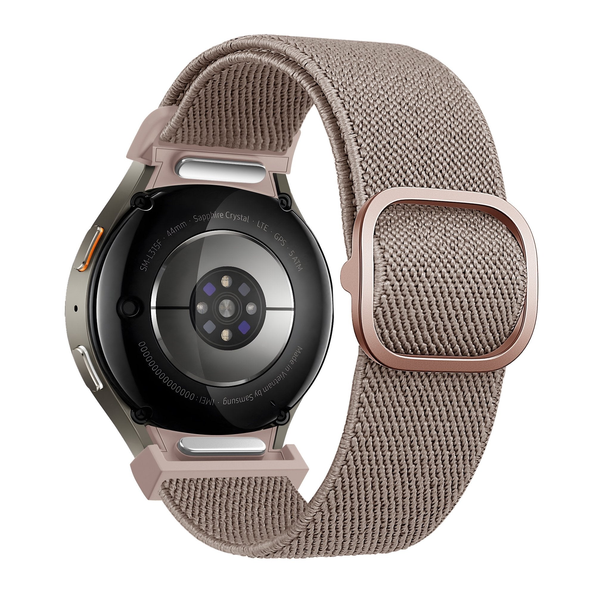 Bandz Samsung Galaxy Watch 5 - 40mm Elastisches Armband 'Easy Fit' (Milk Tea)