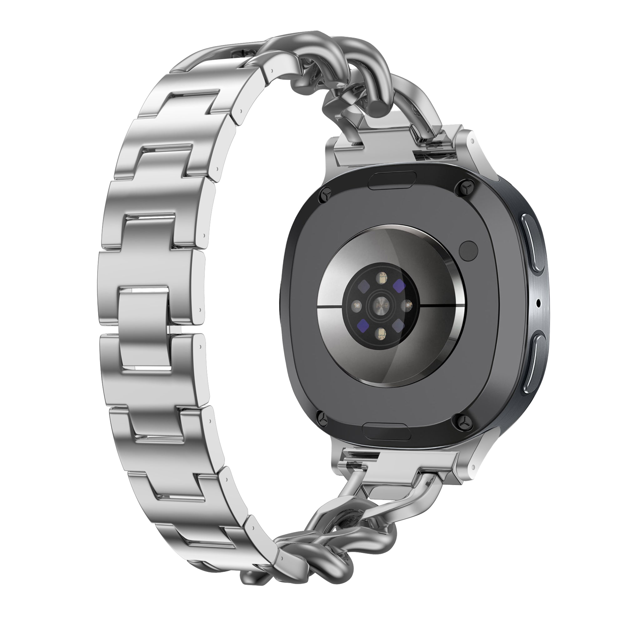 Samsung Galaxy Watch 9 - 40mm Stahl Kettenarmband (Silber)