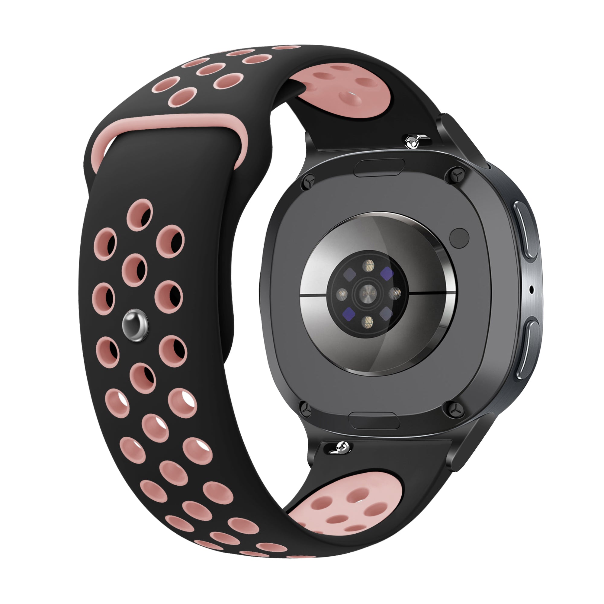 Samsung Galaxy Watch 8 - 44mm Sportarmband (Schwarz/Rosa)