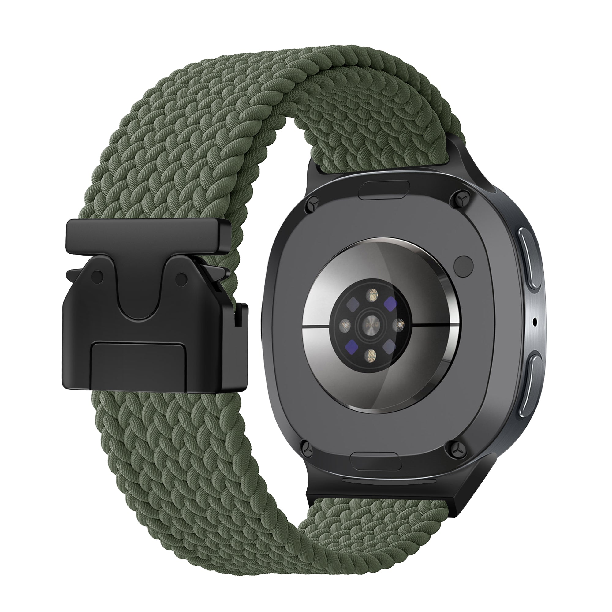 Samsung Galaxy Watch 8 Classic Geflochtenes Armband mit P-Schnalle (Grün)