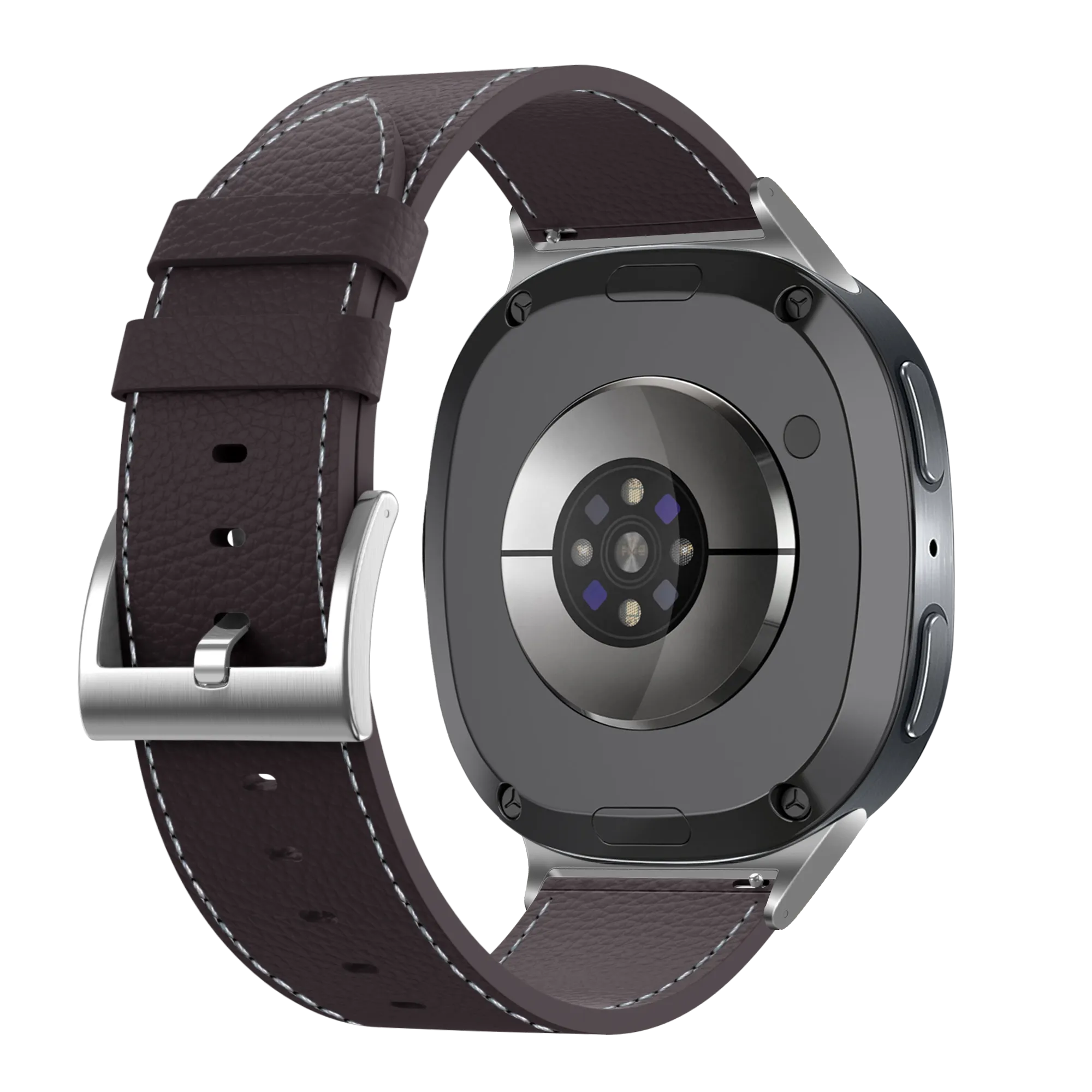 Bracelet cuir Samsung Galaxy Watch 8 - 44mm (cafe marron)