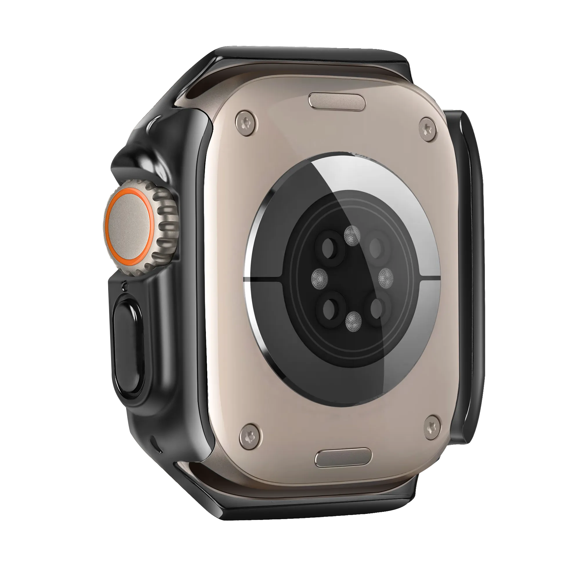 Bandz Apple Watch Ultra - 49mm Galvanized TPU Case (Black)