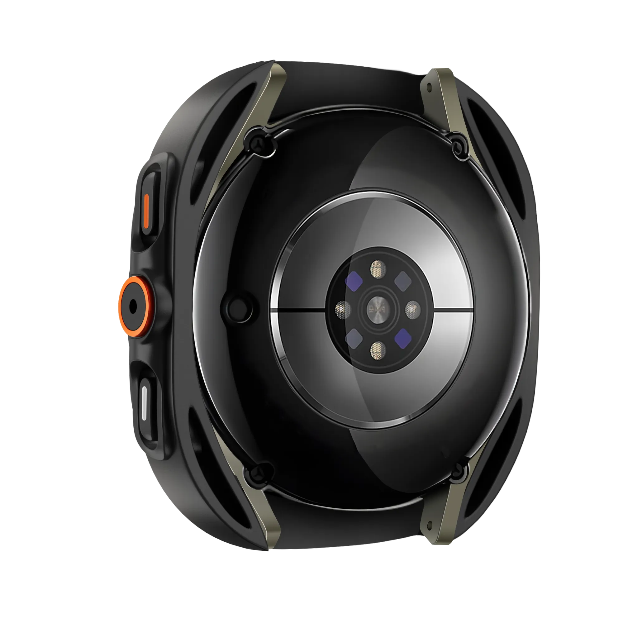 Bandz Samsung Galaxy Watch 7 - 44mm square PC hoesje met glas (zwart)