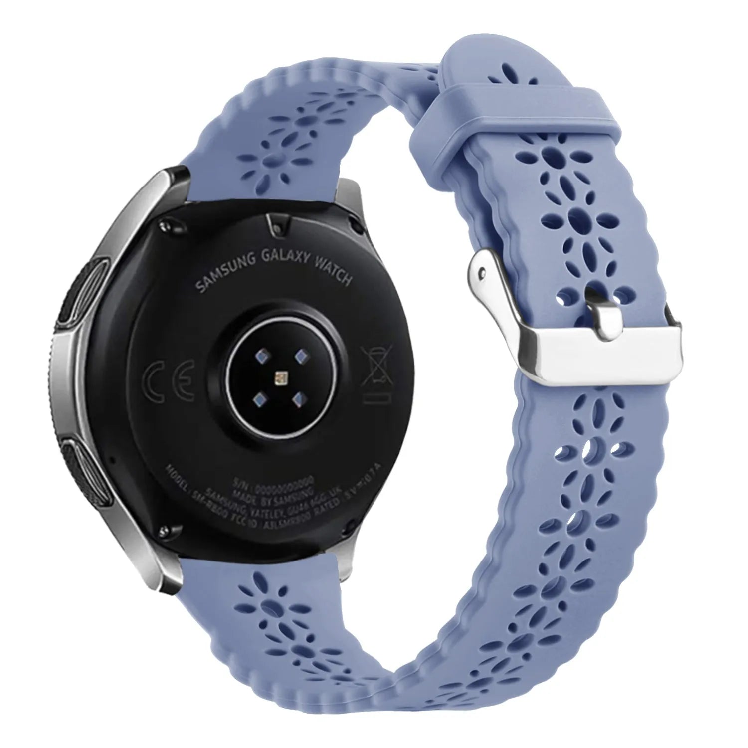 Amazfit Active Patterned Silicone Strap (Lavender Grey)