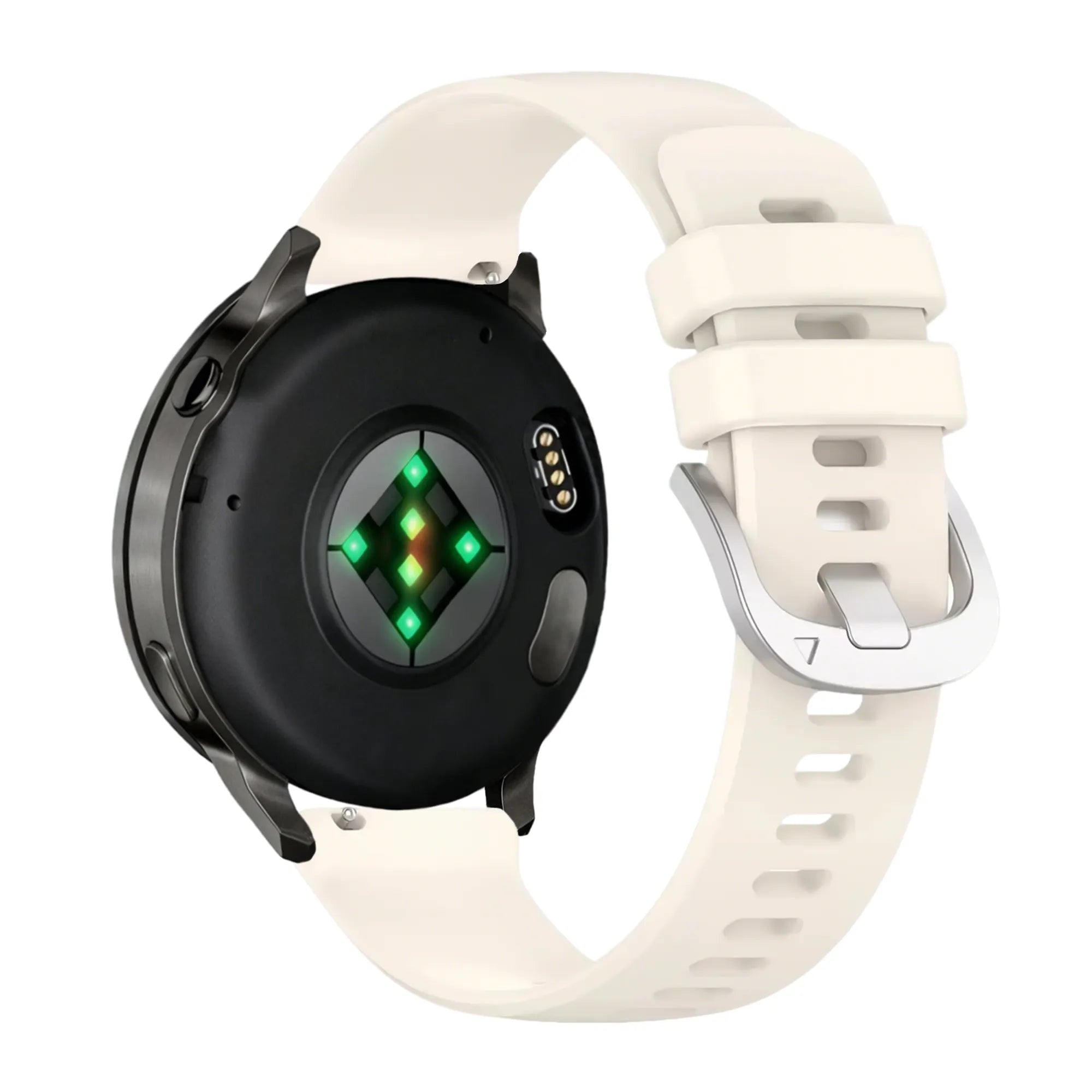 Bandz Garmin Forerunner 265s siliconen band 'Classic' (sterrenlicht)
