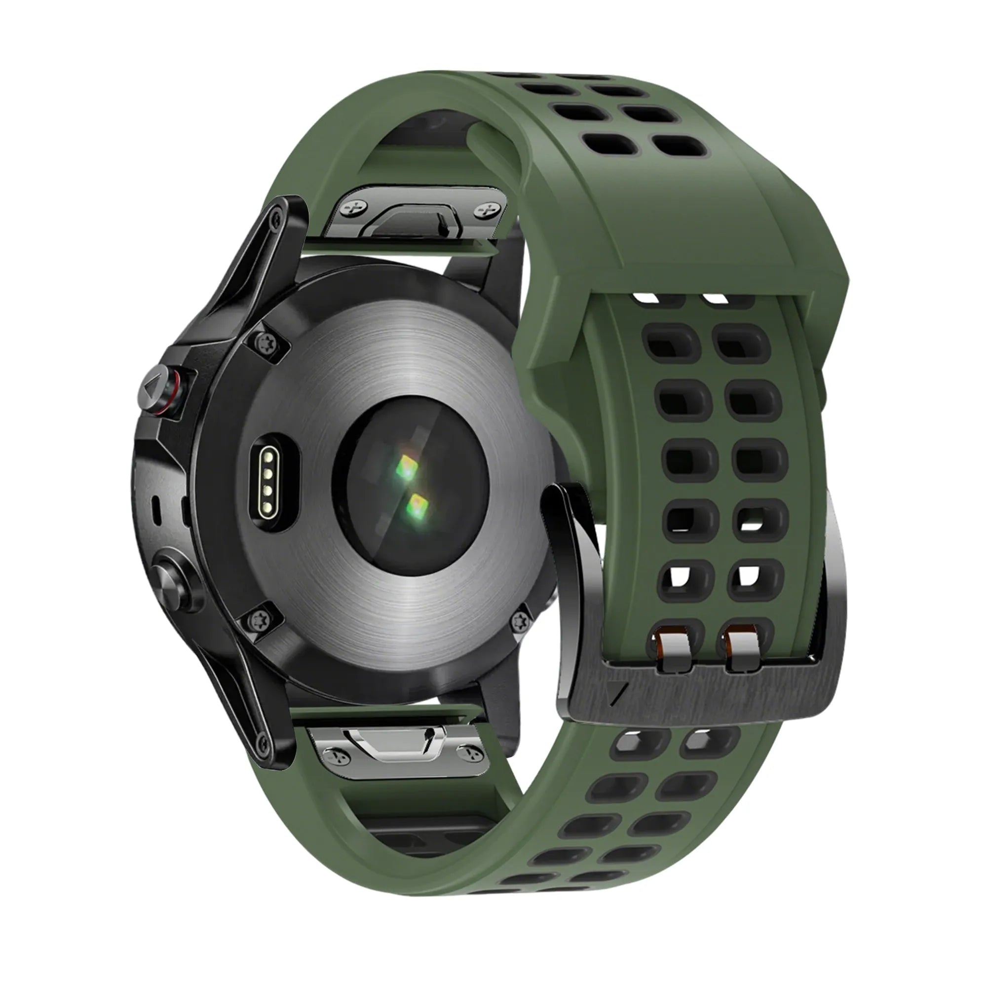 Bandz Garmin D2 Delta PX Schnalle Duo Sportarmband (Grün/Schwarz)