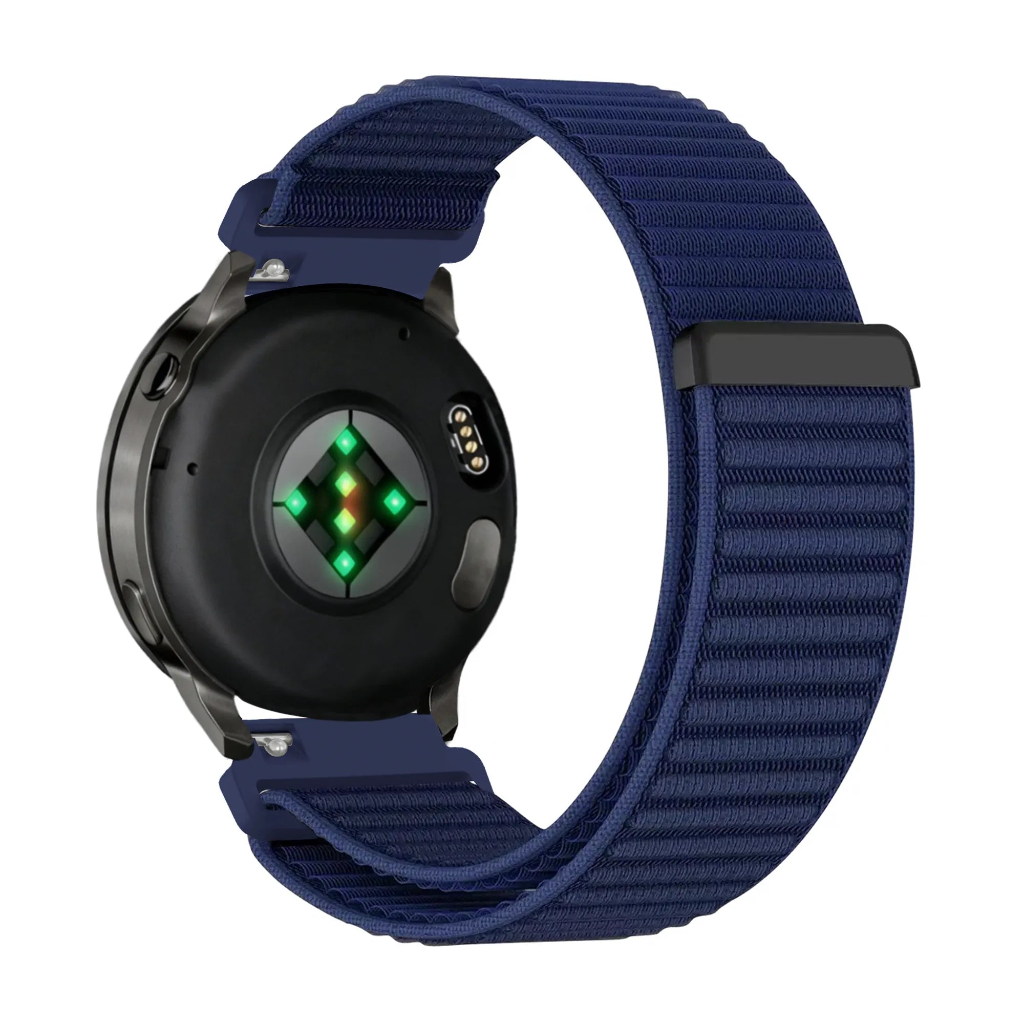 Bandz Bracelet nylon ondulé Garmin Venu 2 (bleu foncé)