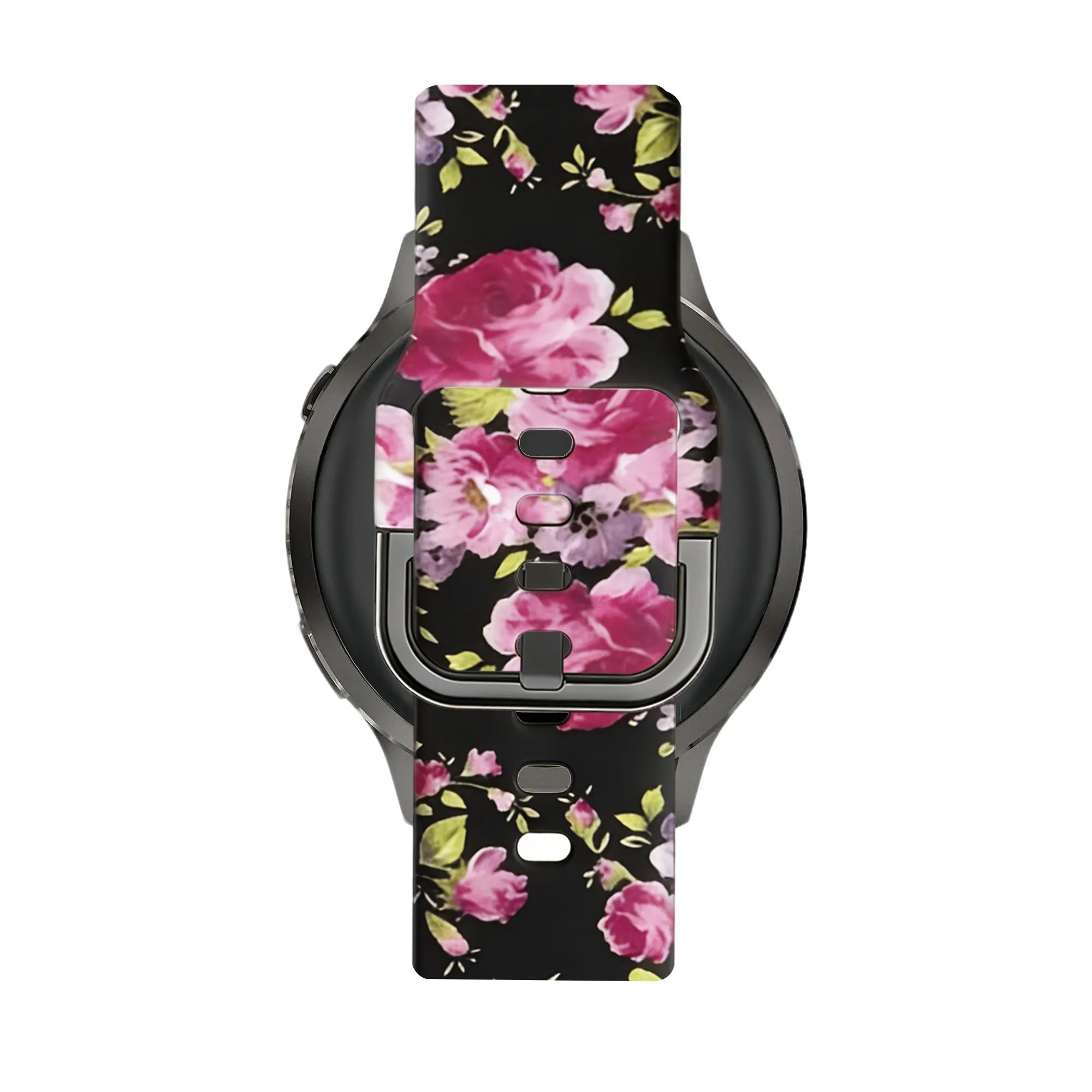 Bandz Garmin Forerunner 265s Silicone Strap 'Pink Flower'