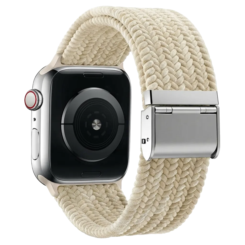 Correa trenzada Apple Watch (blanco estrella)