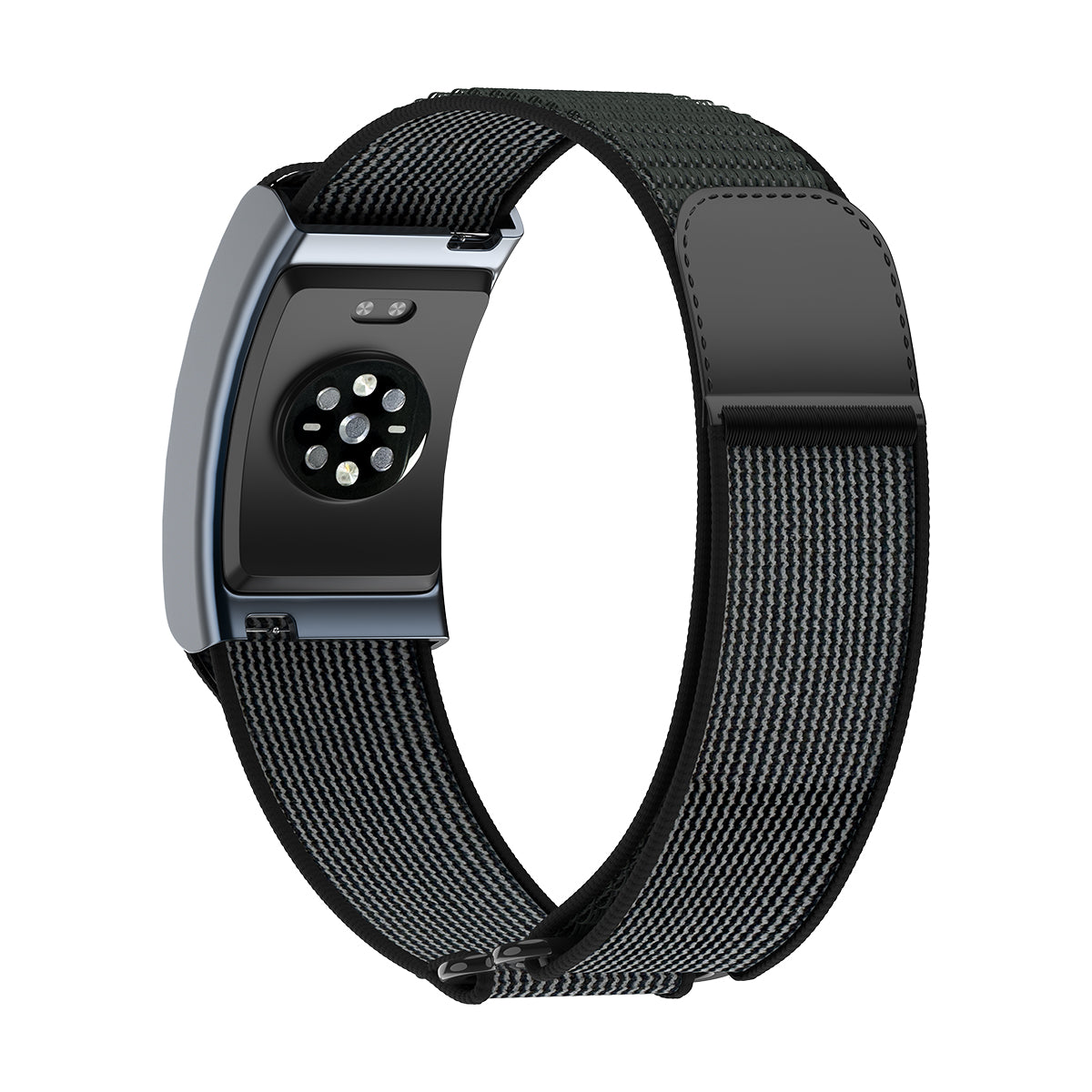 Amazfit Helio Strap Nylon Armband (Schwarz/Grau)