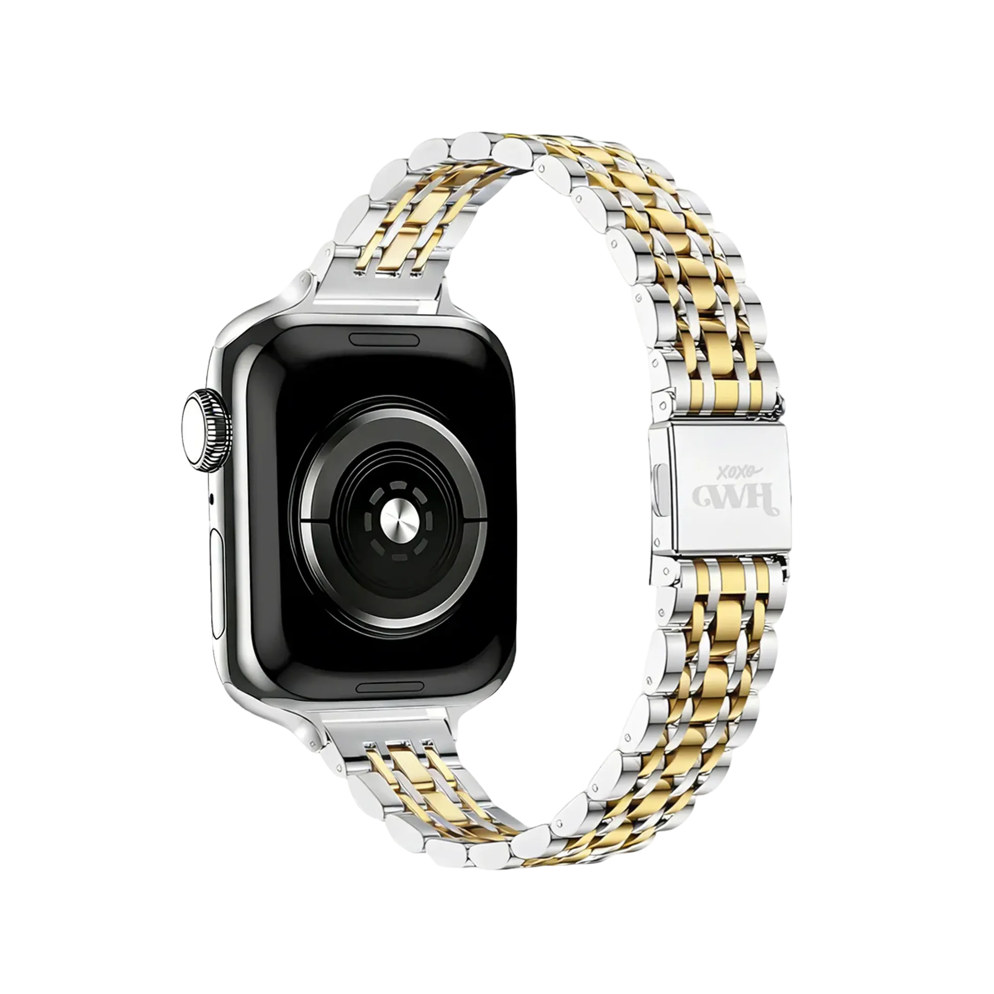 xoxo Wildhearts Bracelet acier 'slim' Apple Watch (argent/or)
