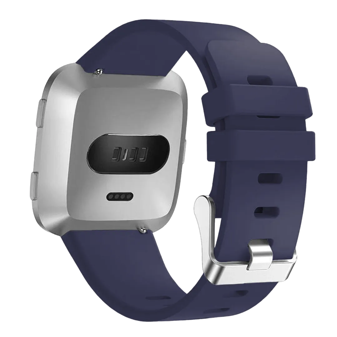 Fitbit Versa/Versa 2 Silicone Strap with Buckle (Dark Blue)