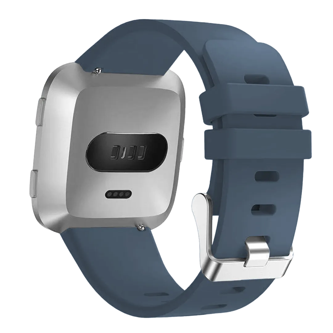 Fitbit Versa / Versa 2 Silicone Strap with Buckle (Greyblue)