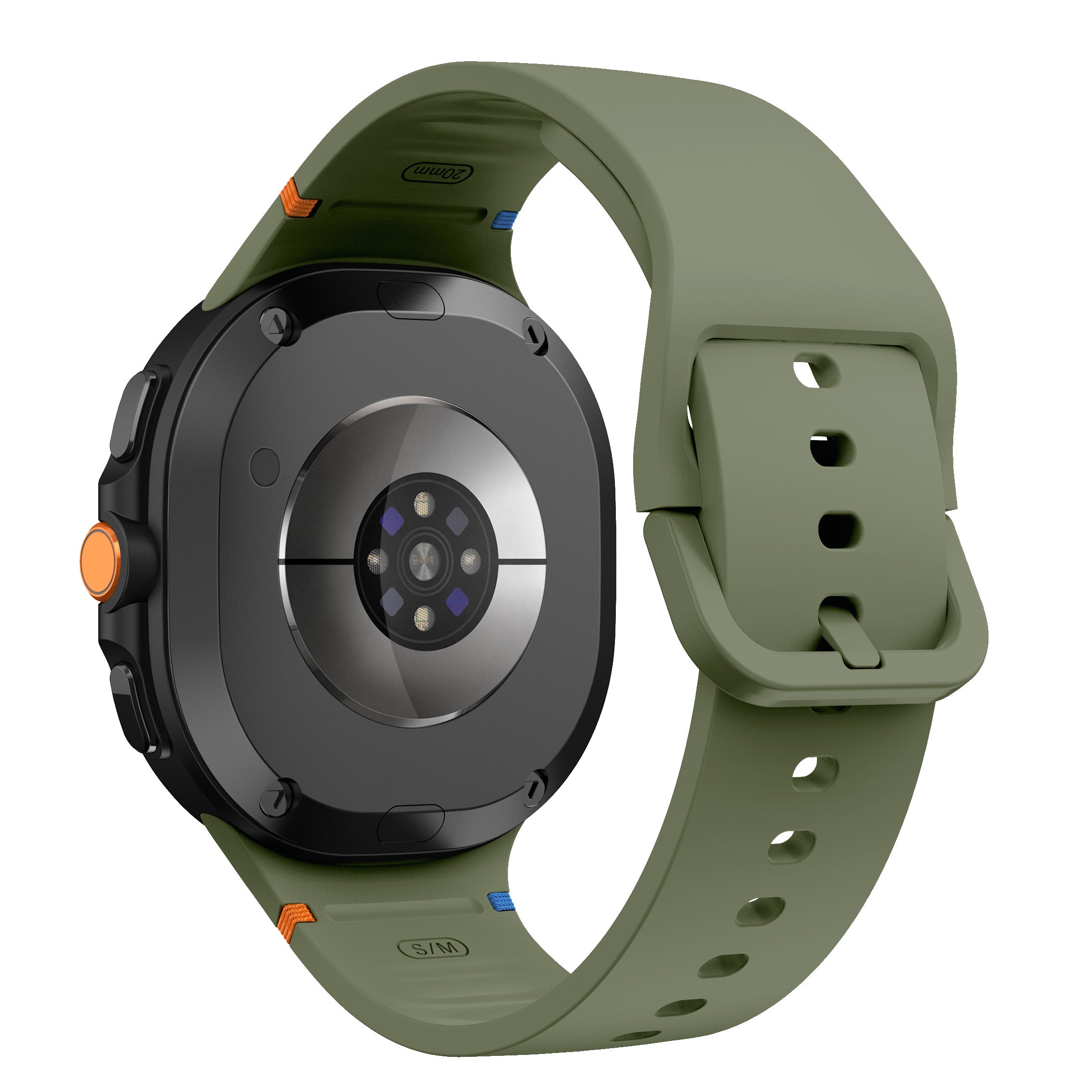 Bracelet silicone Samsung Galaxy Watch 8 Classic (vert militaire)