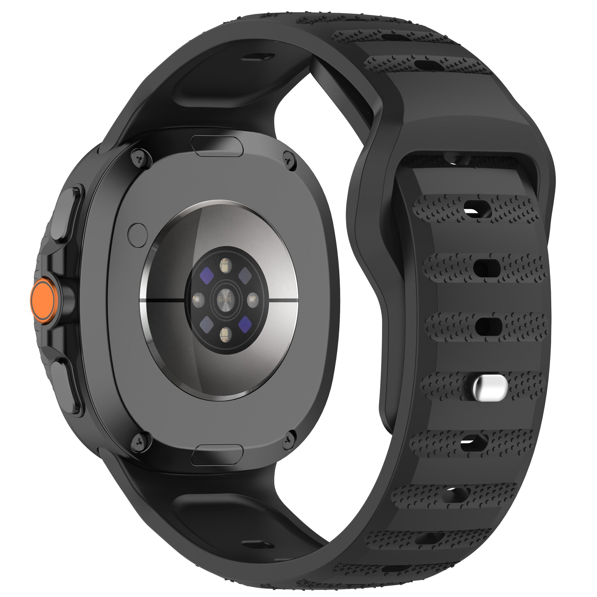 Samsung Galaxy Watch 8 - 44mm Outdoor Silikonarmband (Schwarz)