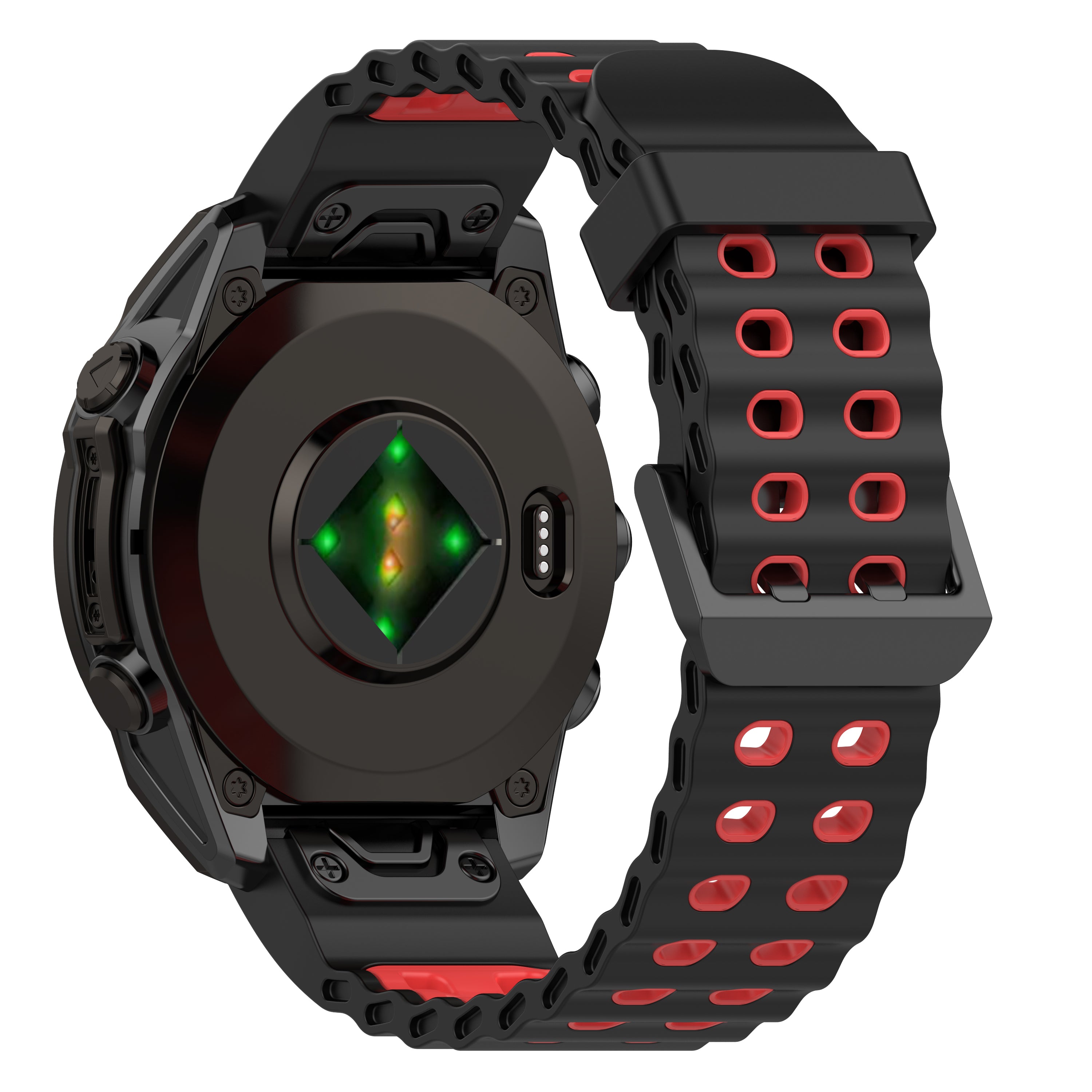 Amazfit T-Rex Ultra 2 Wave Sport Strap (Black/Red)
