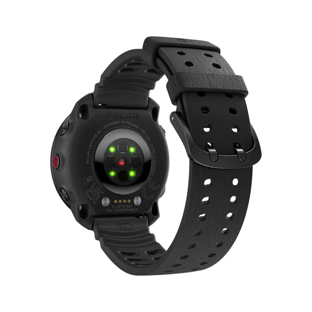 Polar Vantage V3 Silikon-Grain-Armband (Schwarz)