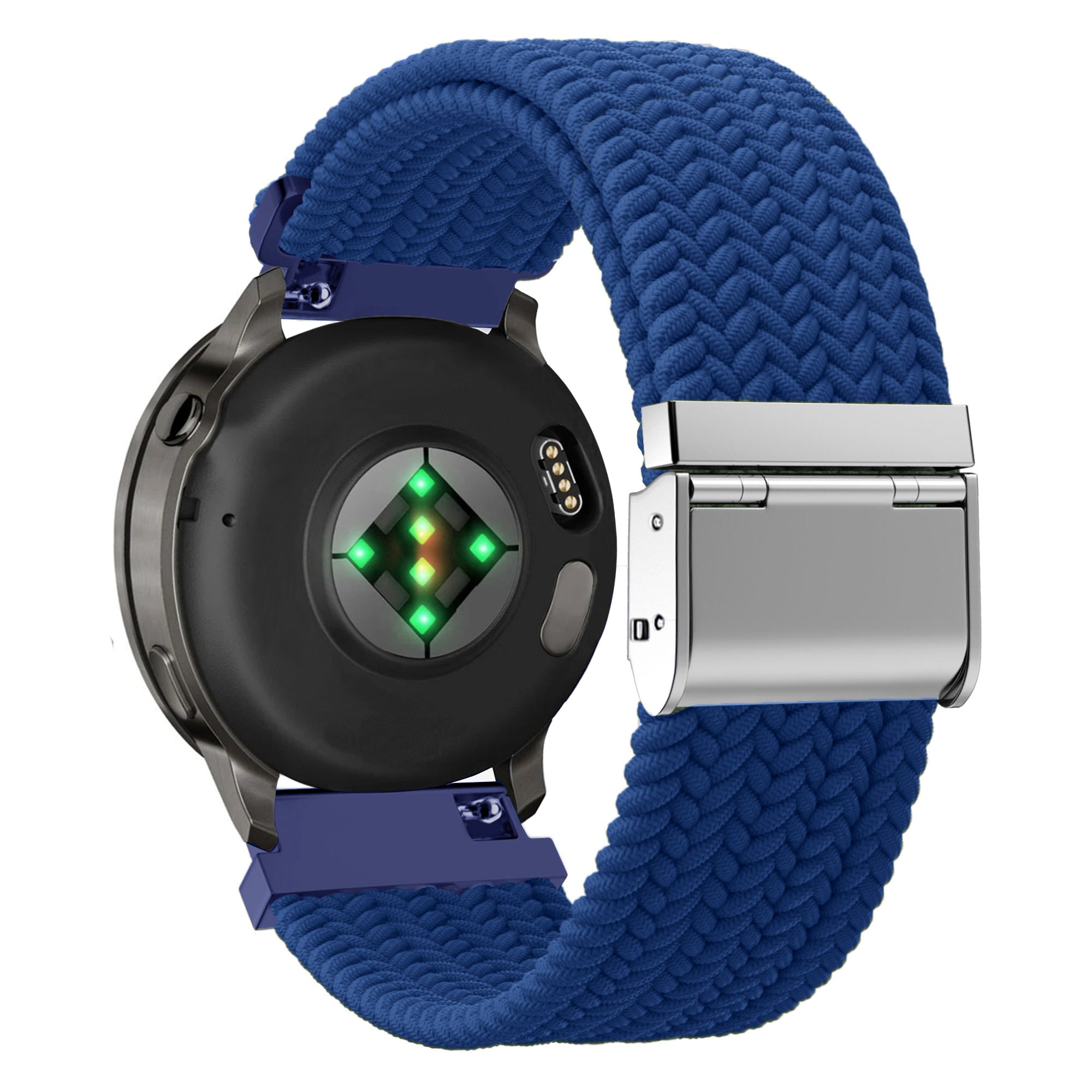 Bandz Garmin Vivoactive 4 gevlochten nylon band (blauw)