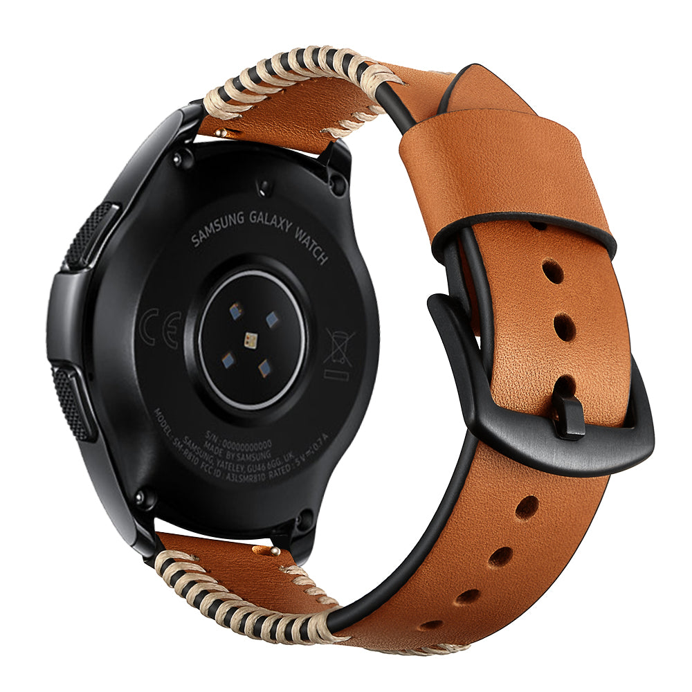 Correa de cuero cosida Samsung Galaxy Watch 6 - 40mm (marrón)