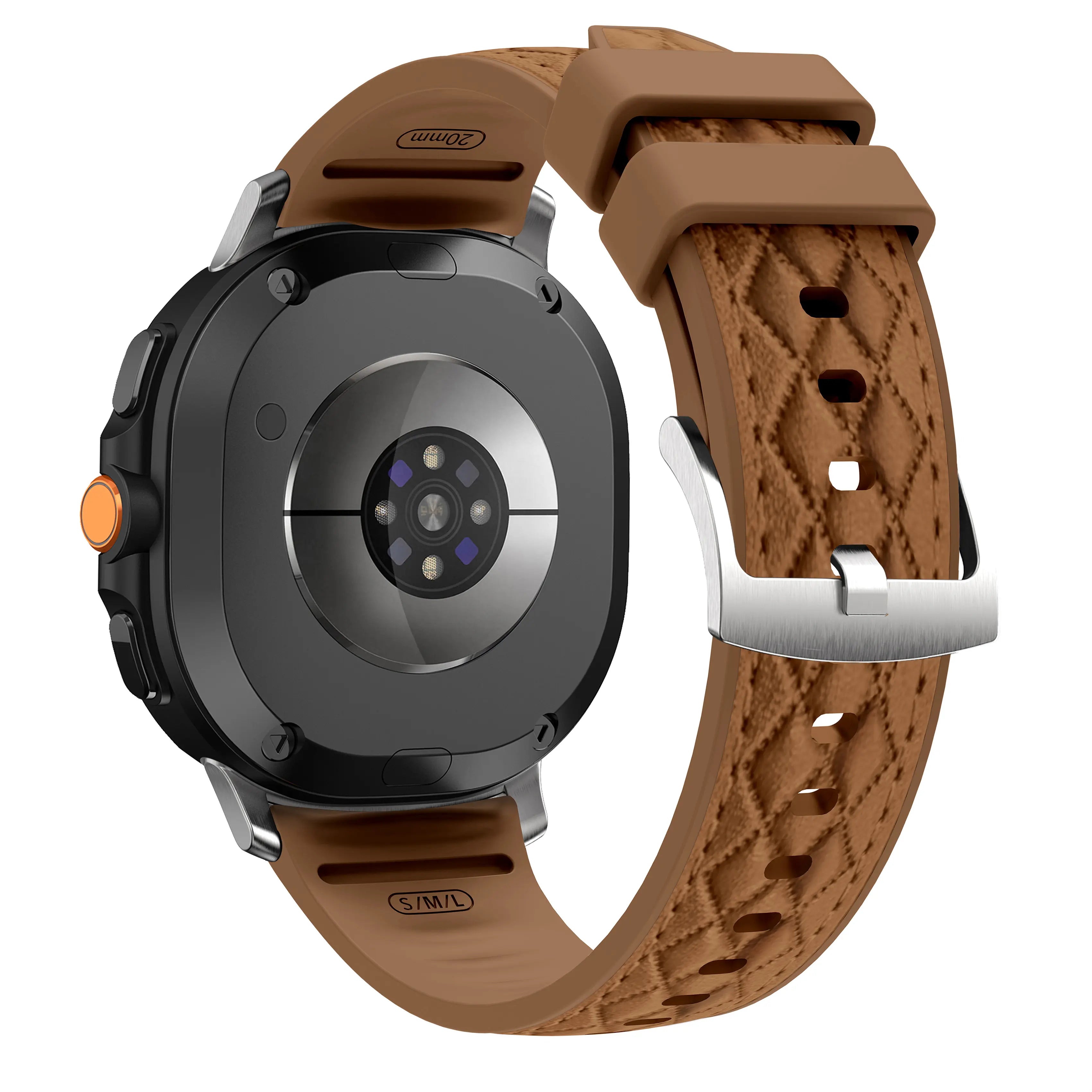 Correa cuero híbrida diamond Samsung Galaxy Watch 9 - 40mm (marrón)