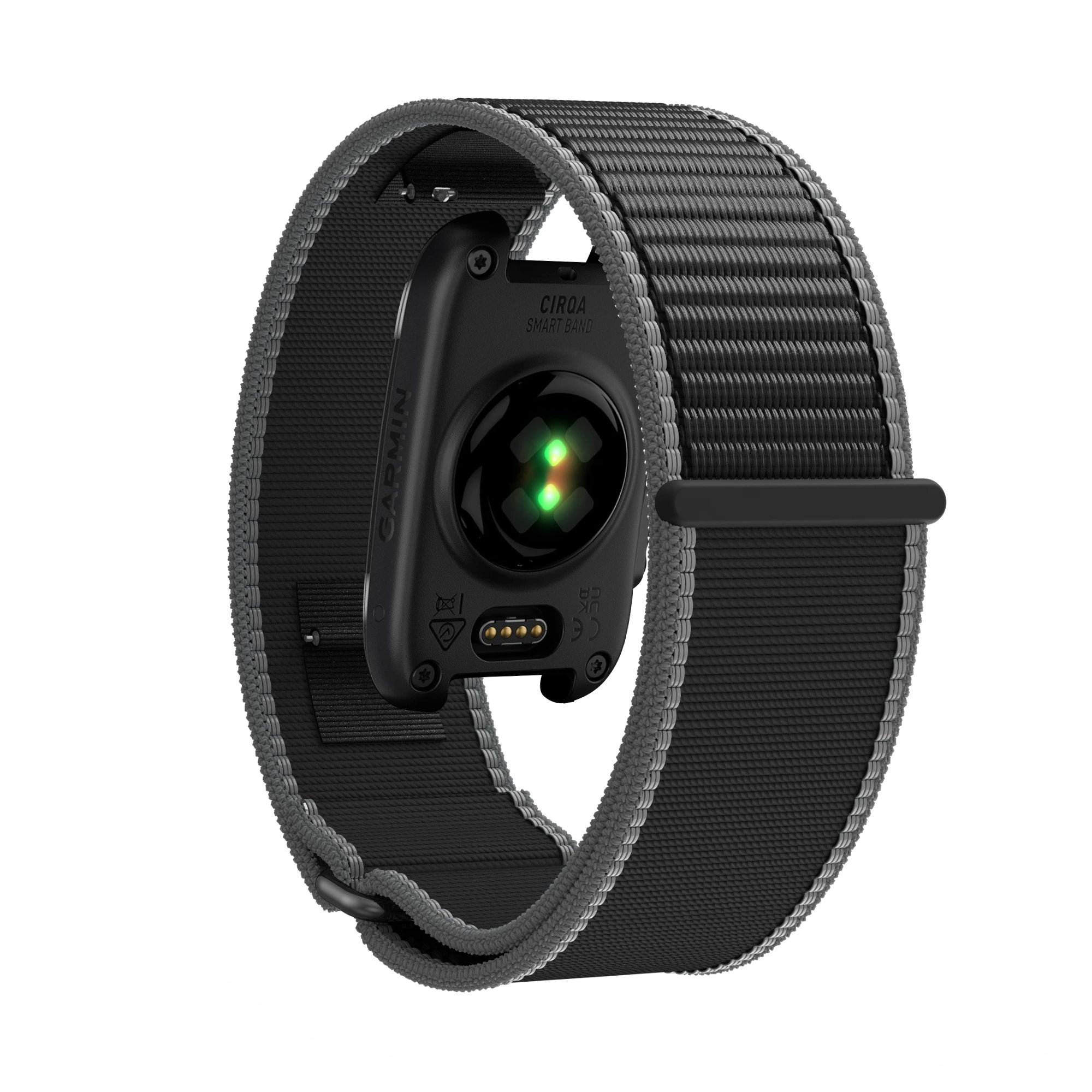Bandz Garmin Cirqa Nylon Band für Biceps (Anthrazit)