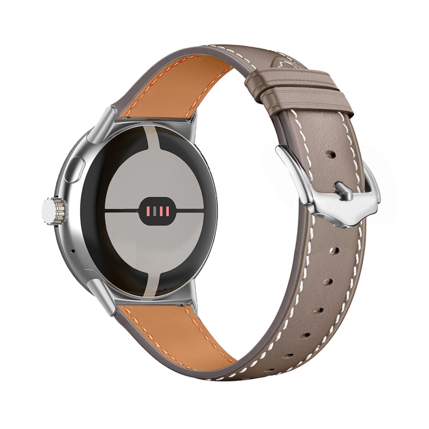 Google Pixel Watch 5 - 45mm Modern Leather Strap (Coco)