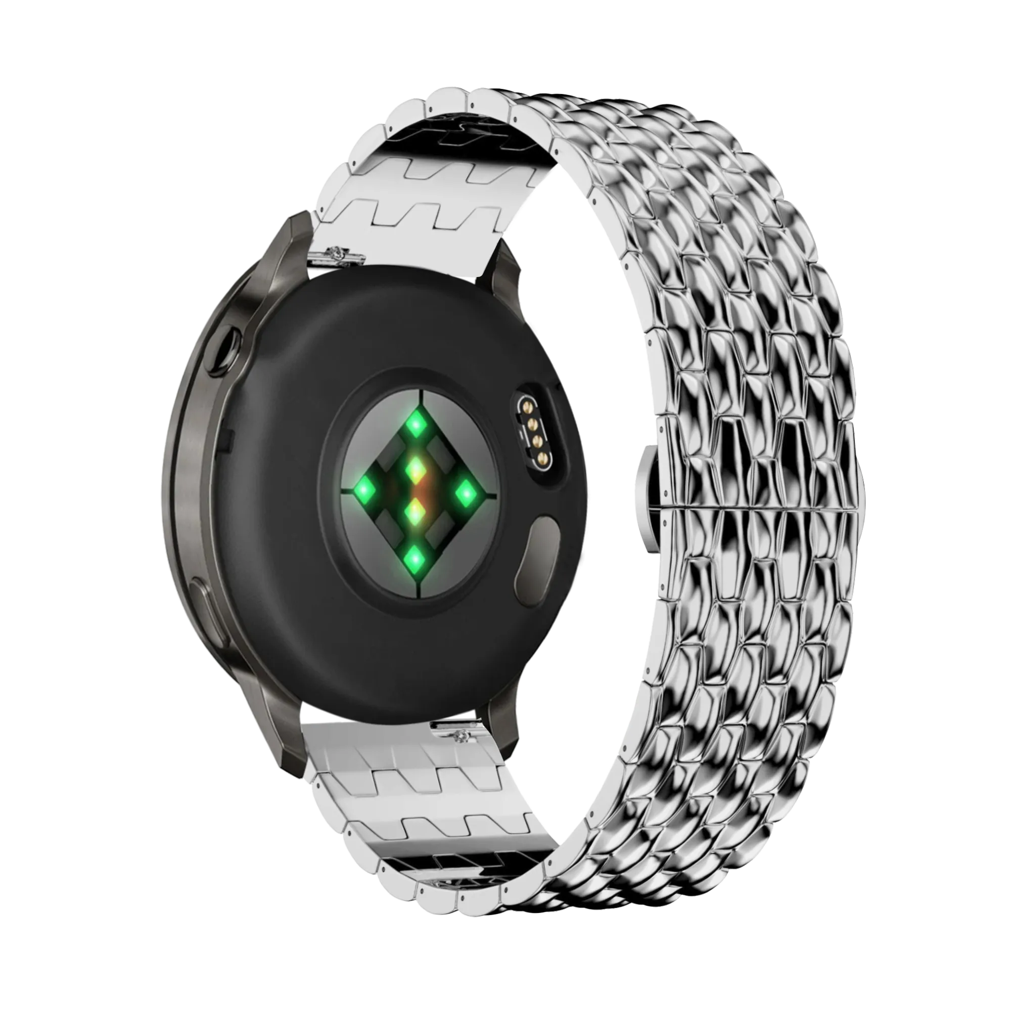 Bandz Garmin Approach J1 Steel Strap 'Dragon' (Silver)