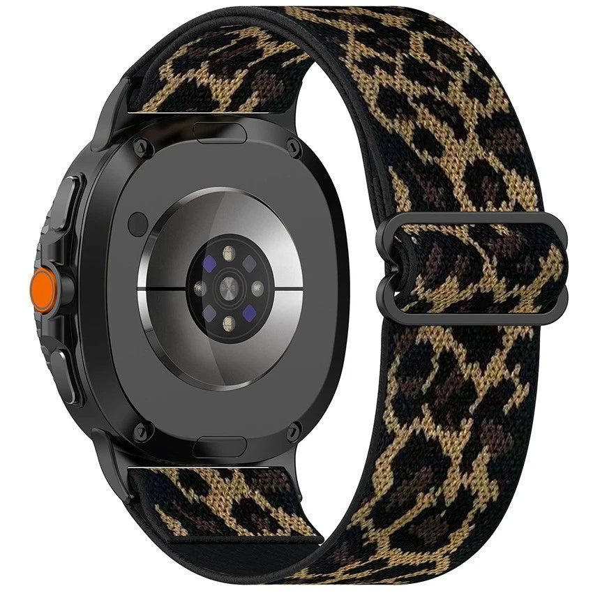 Samsung Galaxy Watch 9 - 44mm Elastic Strap (Leopard)