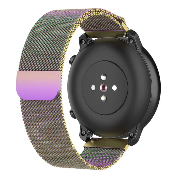 Milanese Strap, on a watch, 3/4 rear view