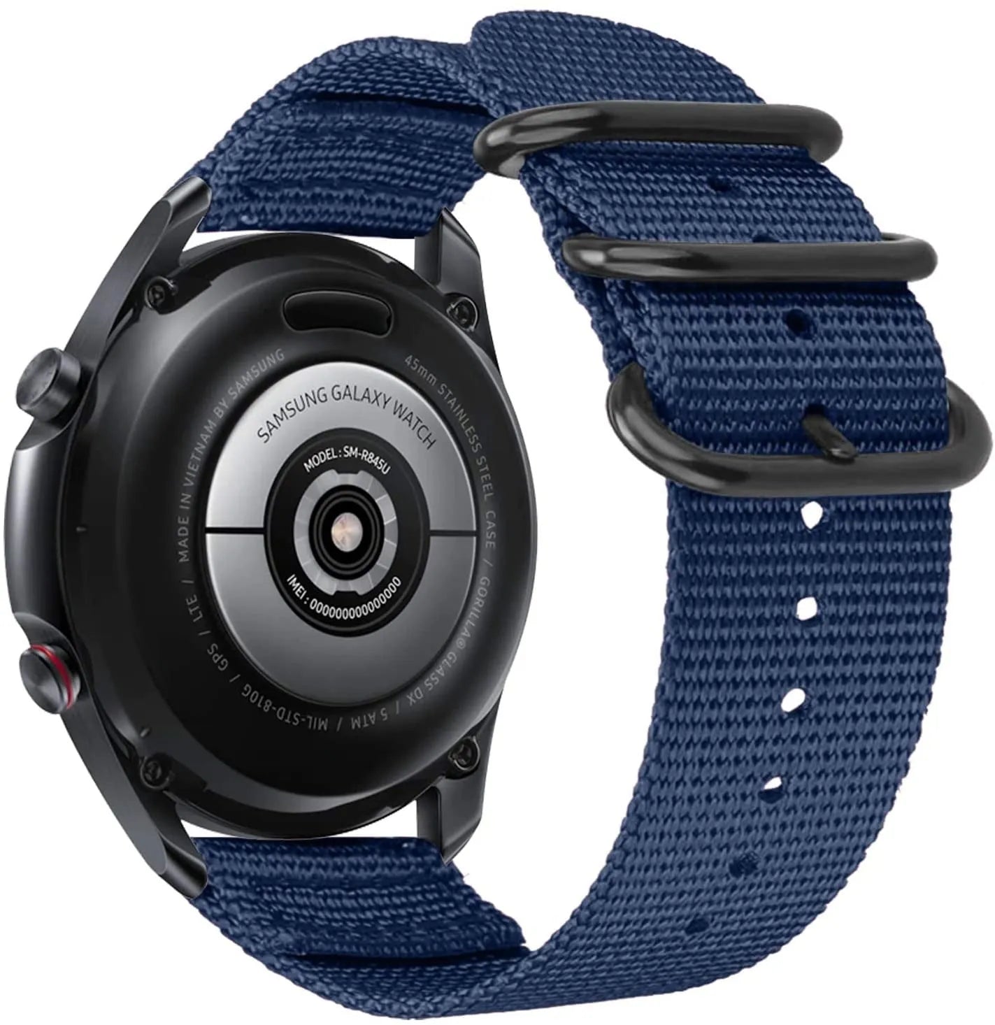 Bracelet nylon con hebilla Fossil Gen 4 Explorist HR (azul)