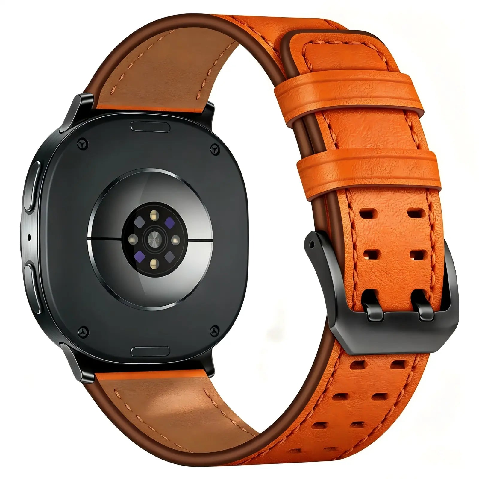 Samsung Galaxy Watch 8 - 40mm double pin leren band (oranje)