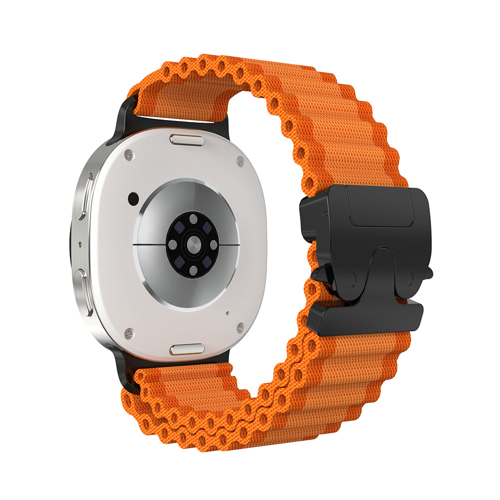 Correa nylon Outdoor con hebilla-P Samsung Galaxy Watch 8 - 40mm (naranja/negro)