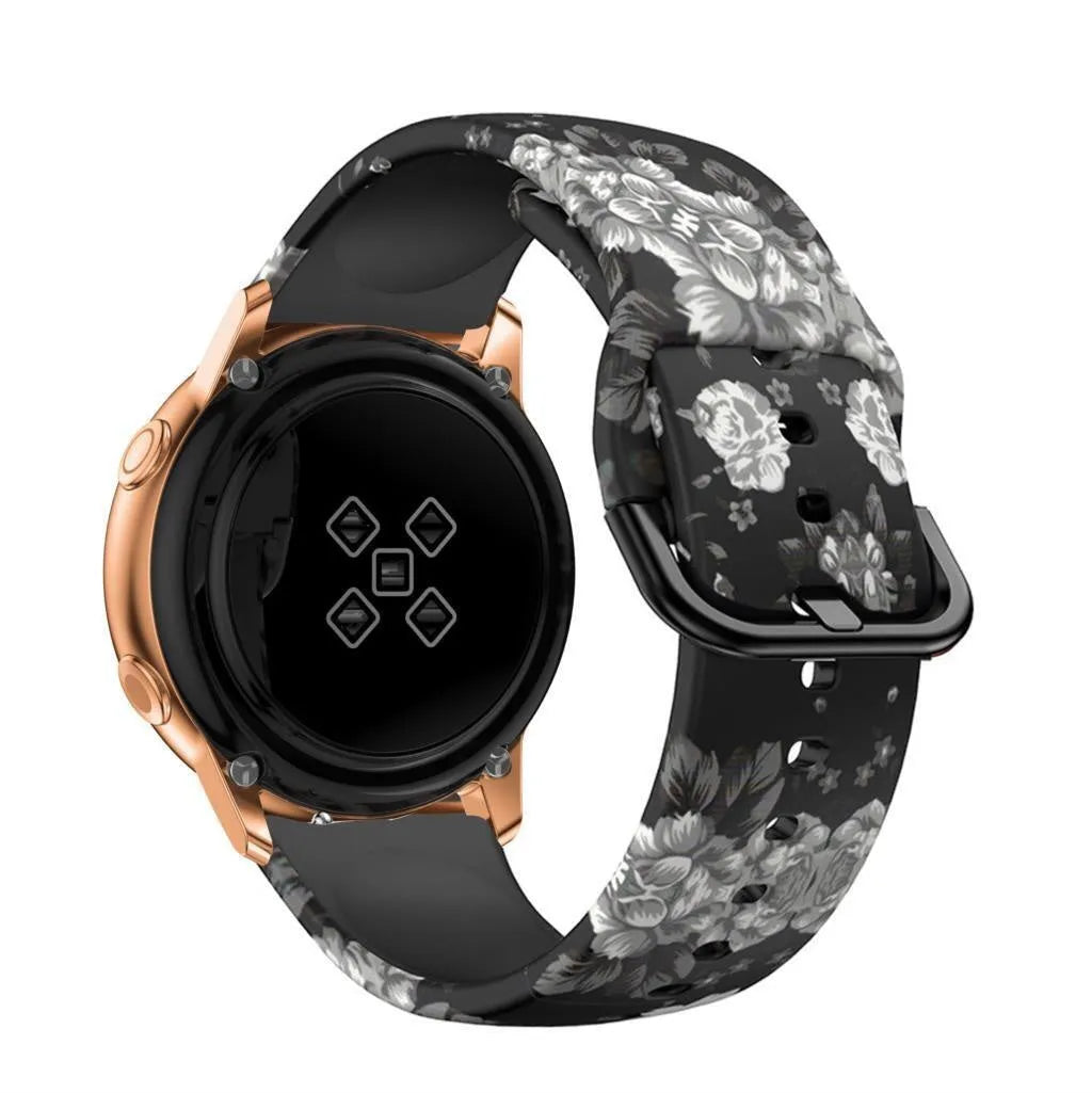 Grey Flower Amazfit Bip 3 (Pro) Strap