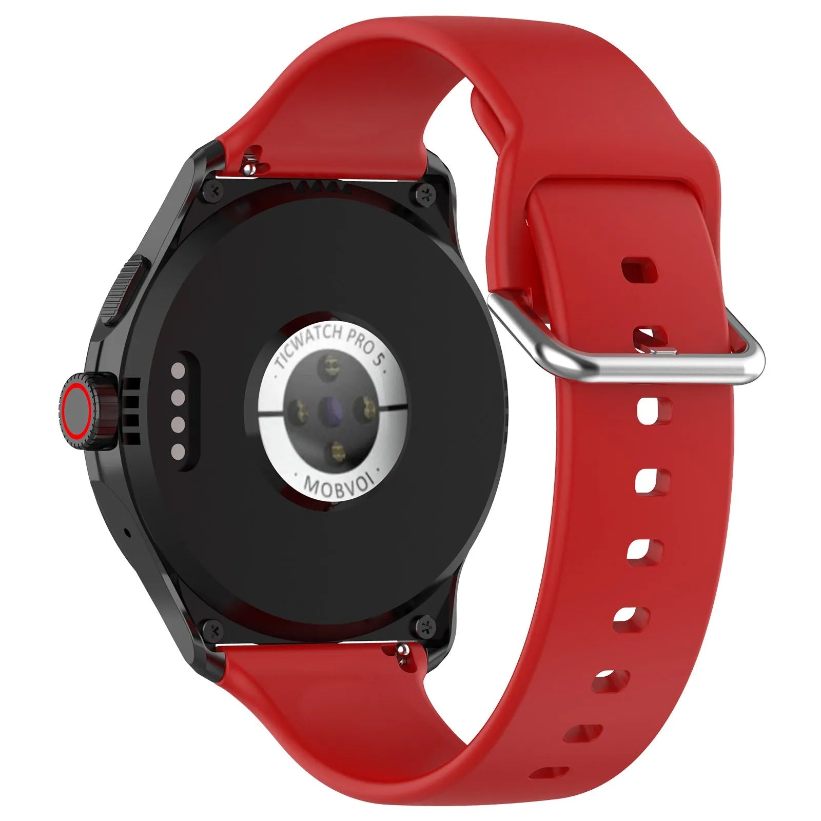 Correa silicona con hebilla TicWatch Pro 5 Enduro (rojo)