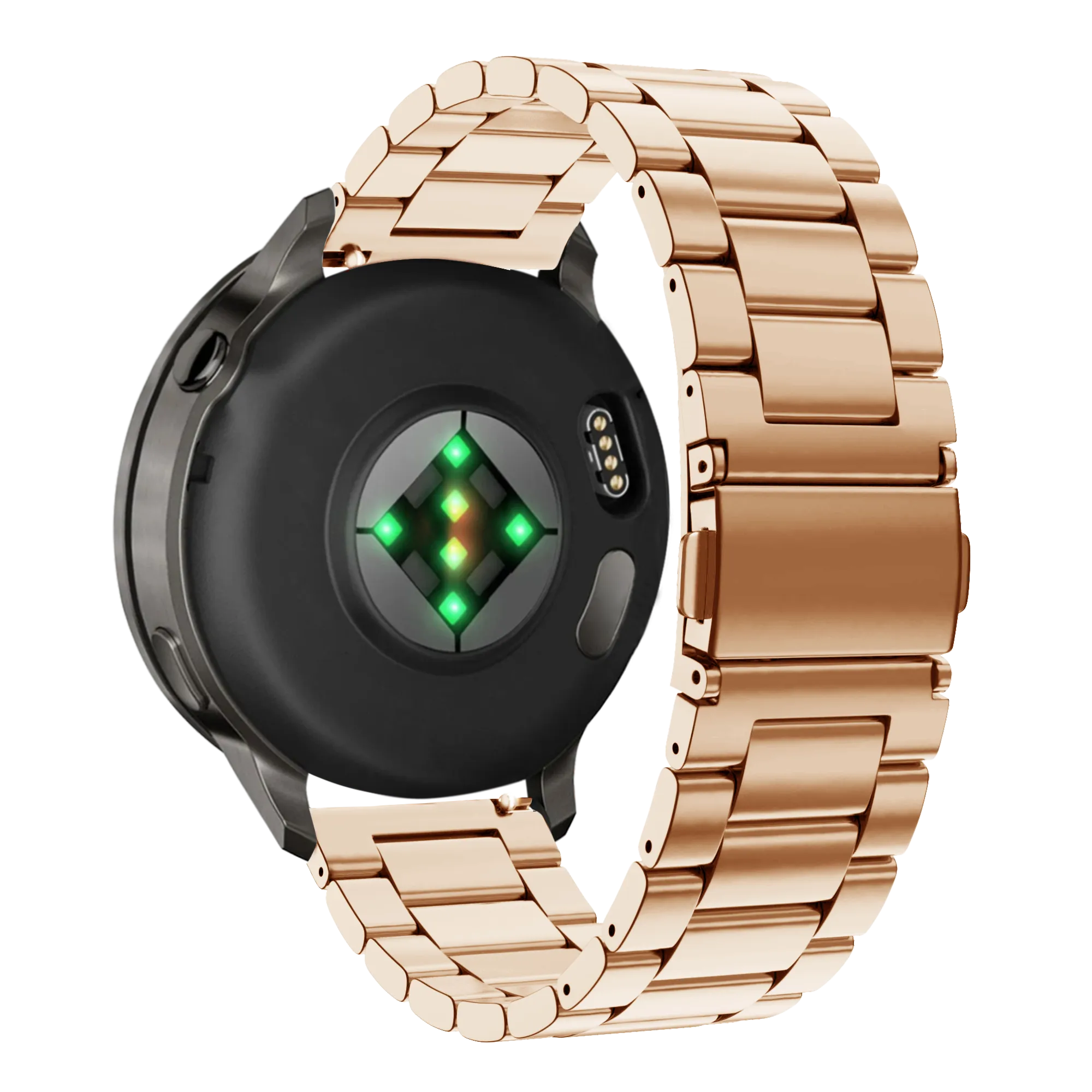 Bandz Bracelet acier 'Classic' Garmin Forerunner 265s (rose or)