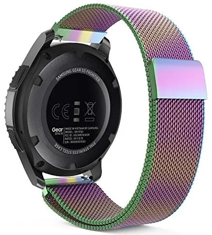 Milanese Strap, on a watch, 3/4 rear view